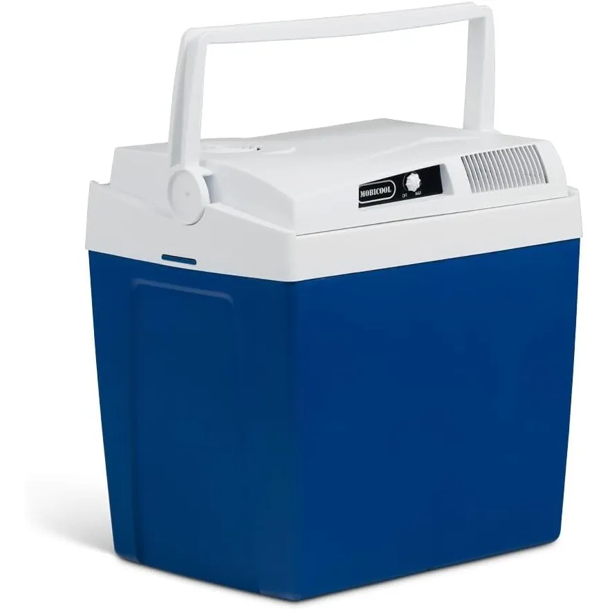 Mobicool ME24 elektrische Kühlbox, 12V und 230V, 23L, blau - Mini-Kühlschrank für Auto, Camping, Urlaub, Boot, Festival…