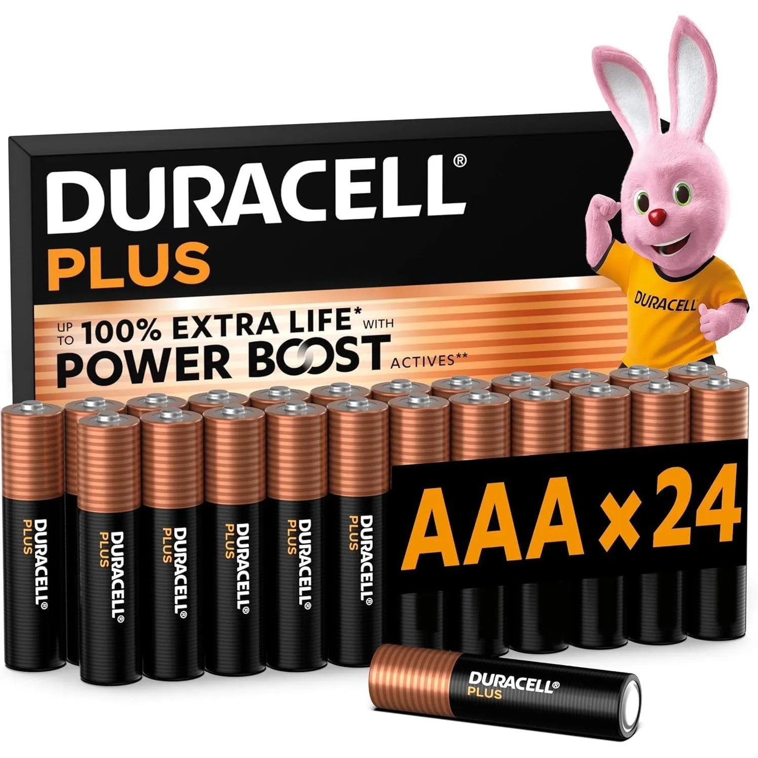 DURACELL Plus AAA Alkaline-Batterien (24 Stück) 1.5V, LR03