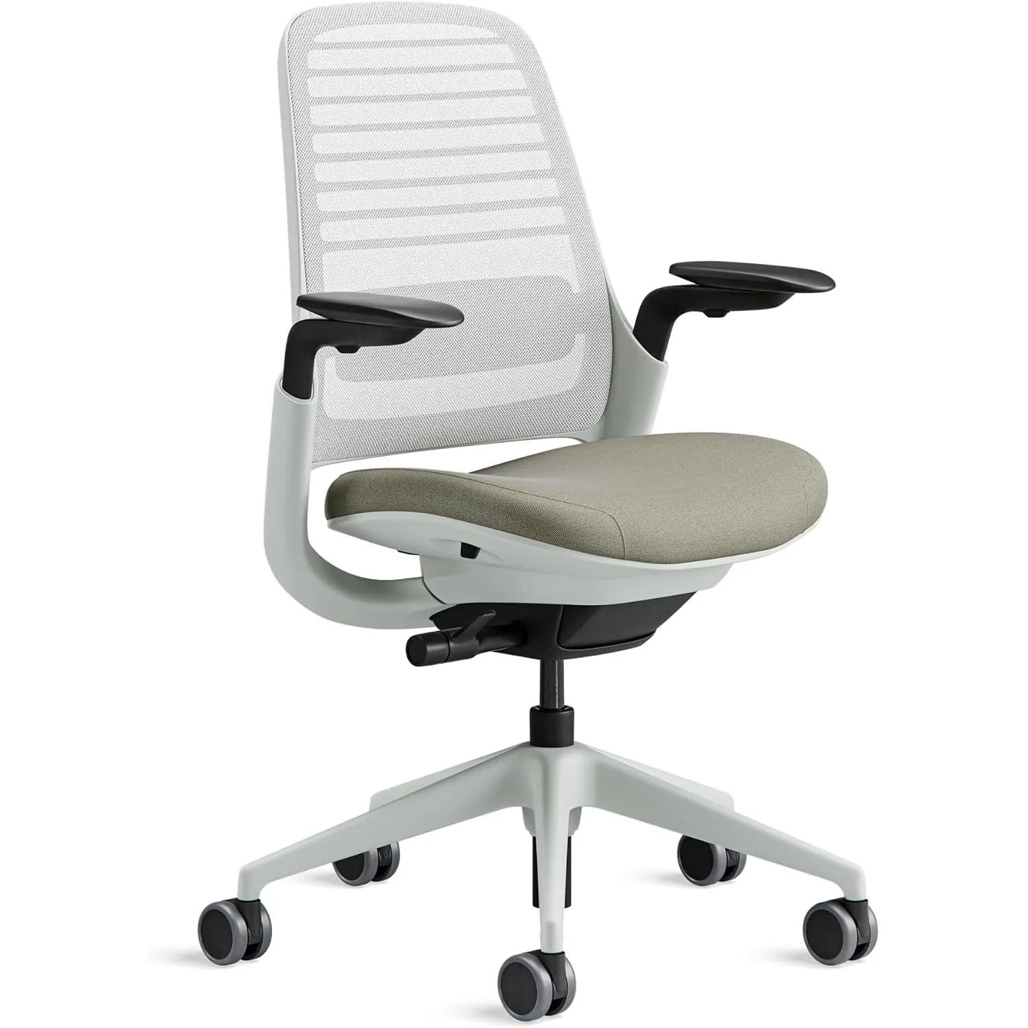 Steelcase Ergonomischer Bürostuhl: Series 1, Lumbalstütze, Trüffel