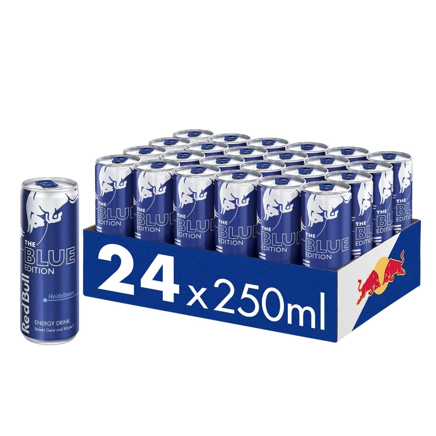 Red Bull Energy Drink Blue Edition, Heidelbeere, 24 x 250ml EINWEG