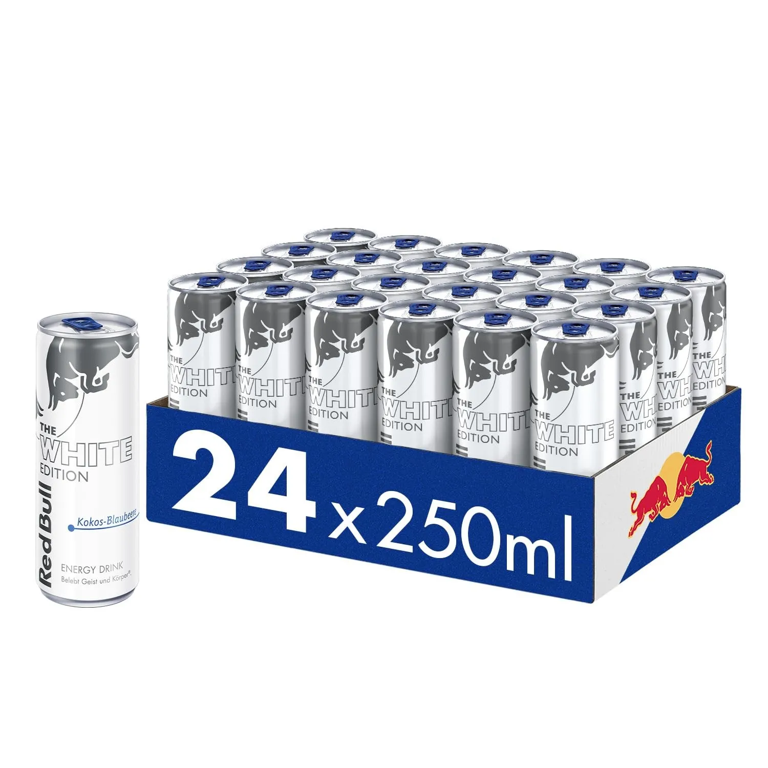 Red Bull Energy Drink Kokos-Blaubeere White Edition