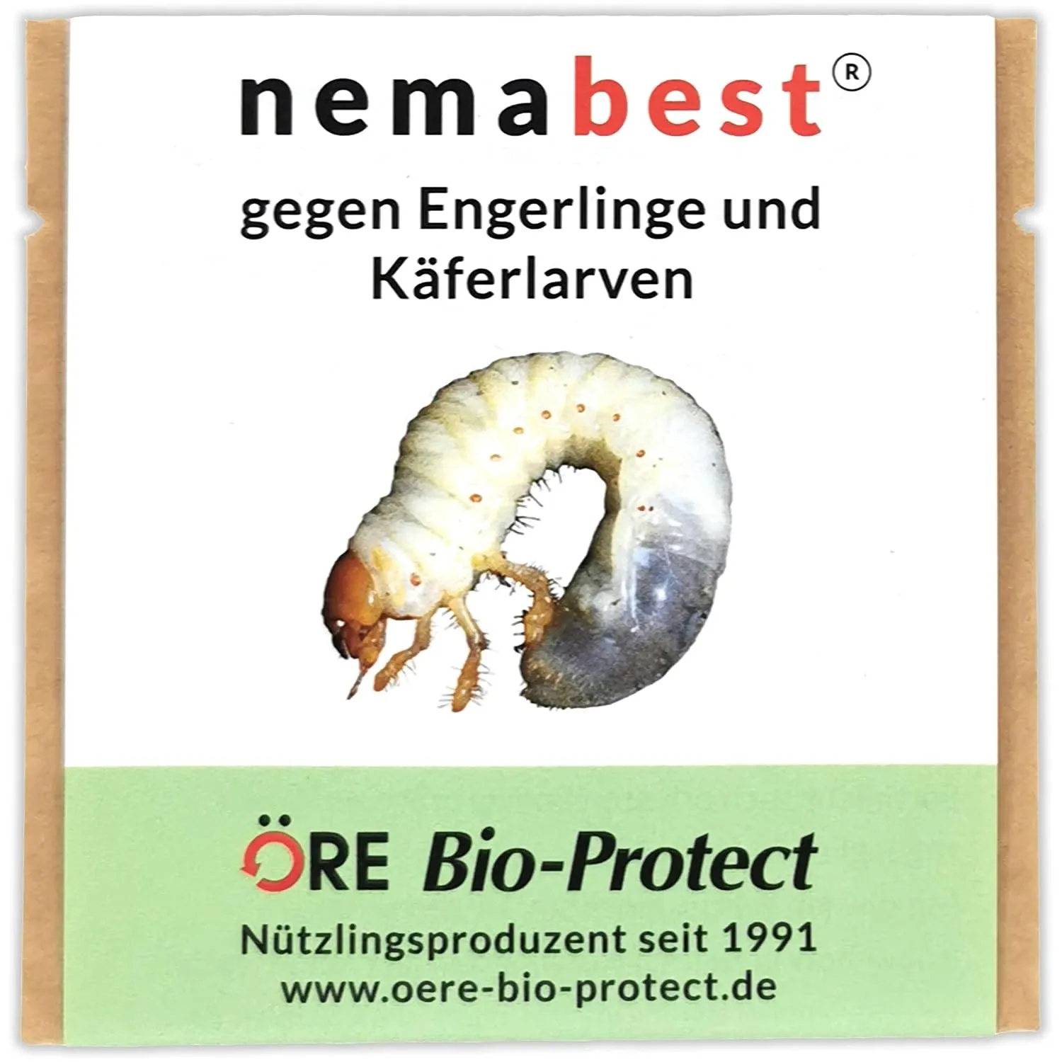 nemabest® HB Nematoden für 500m² (250 Mio.) gegen Engerlinge und Käferlarven vom Gartenlaubkäfer, Junikäfer, Maikäfer u…