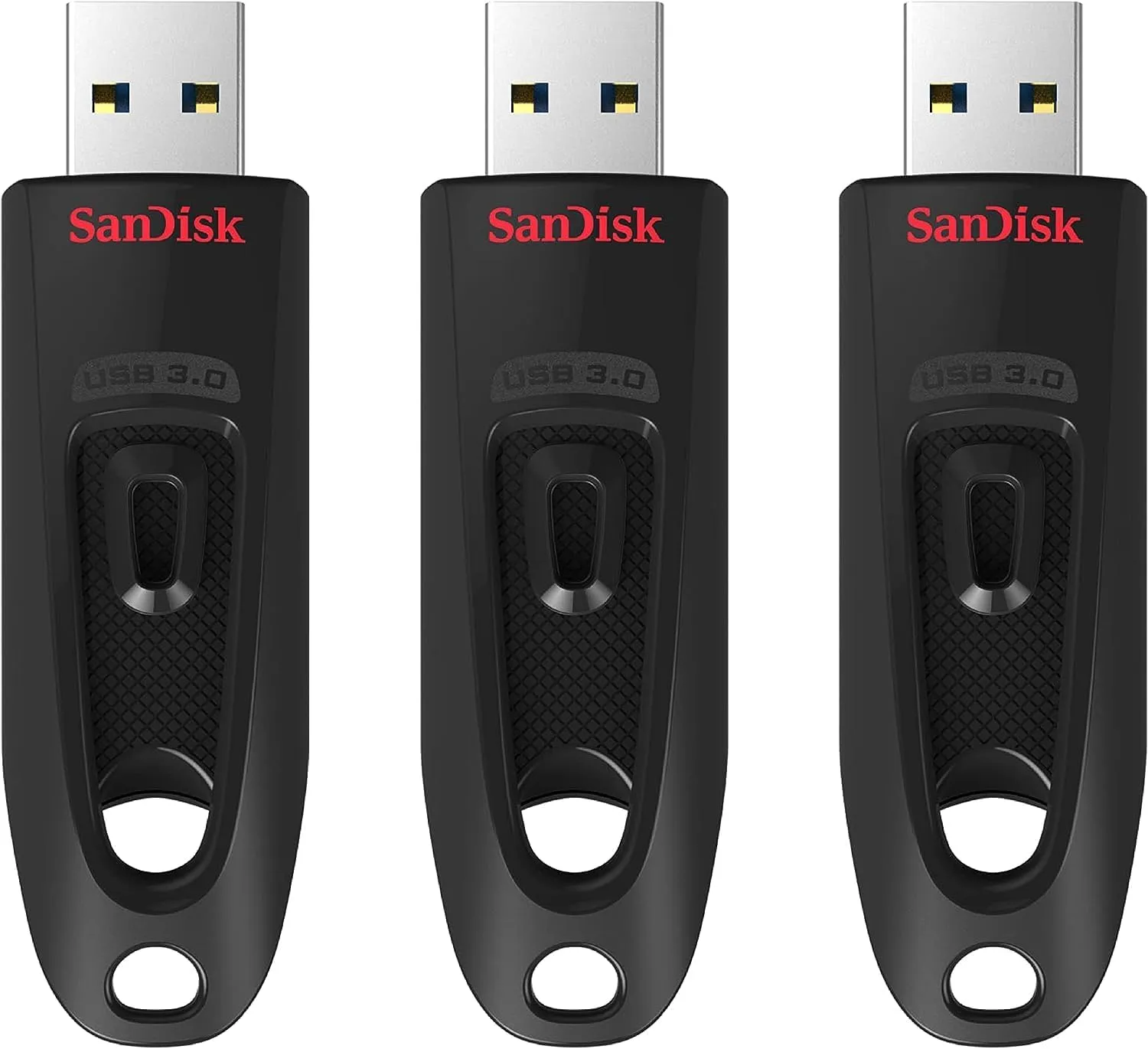 SanDisk Ultra USB 3.0 Flash-Laufwerk 64 GB 3er-Pack (SecureAccess Software, Passwortschutz, Übertragungsgeschwindigkeit…