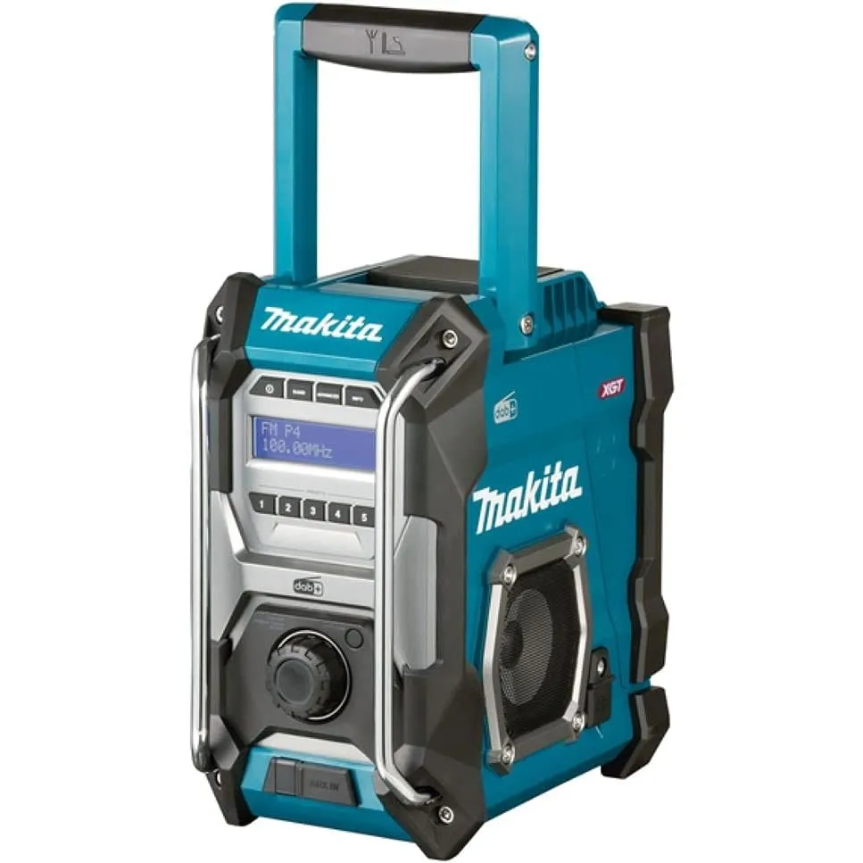 Makita MR003GZ Akku-Baustellenradio Auxiliary Schwarz, Türkis