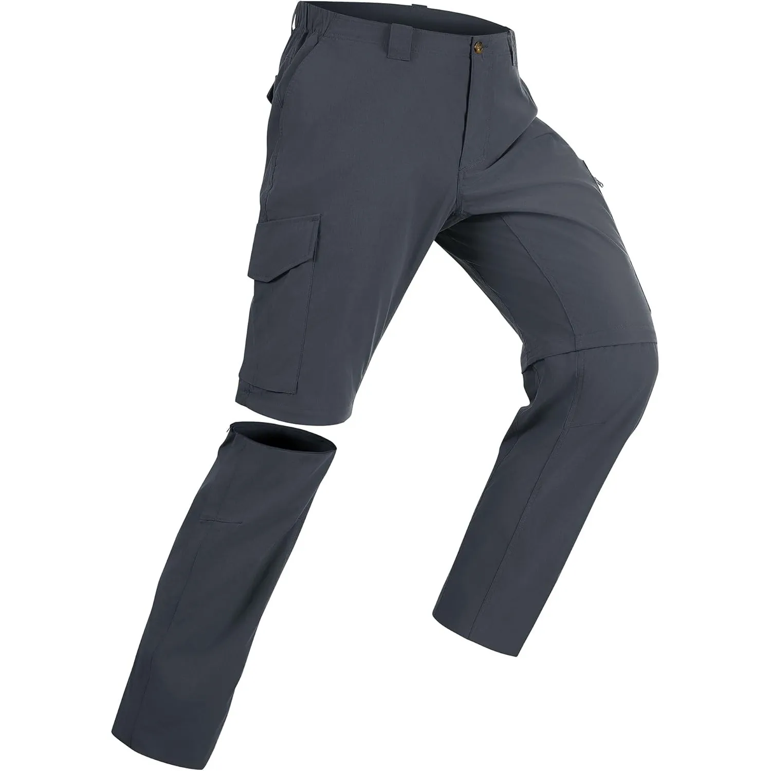 33,000ft Wanderhose Herren Zip Off Trekkinghose, Atmungsaktiv Abnehmbar Stretch Outdoorhose mit 6 Taschen，Sommer Funkti…