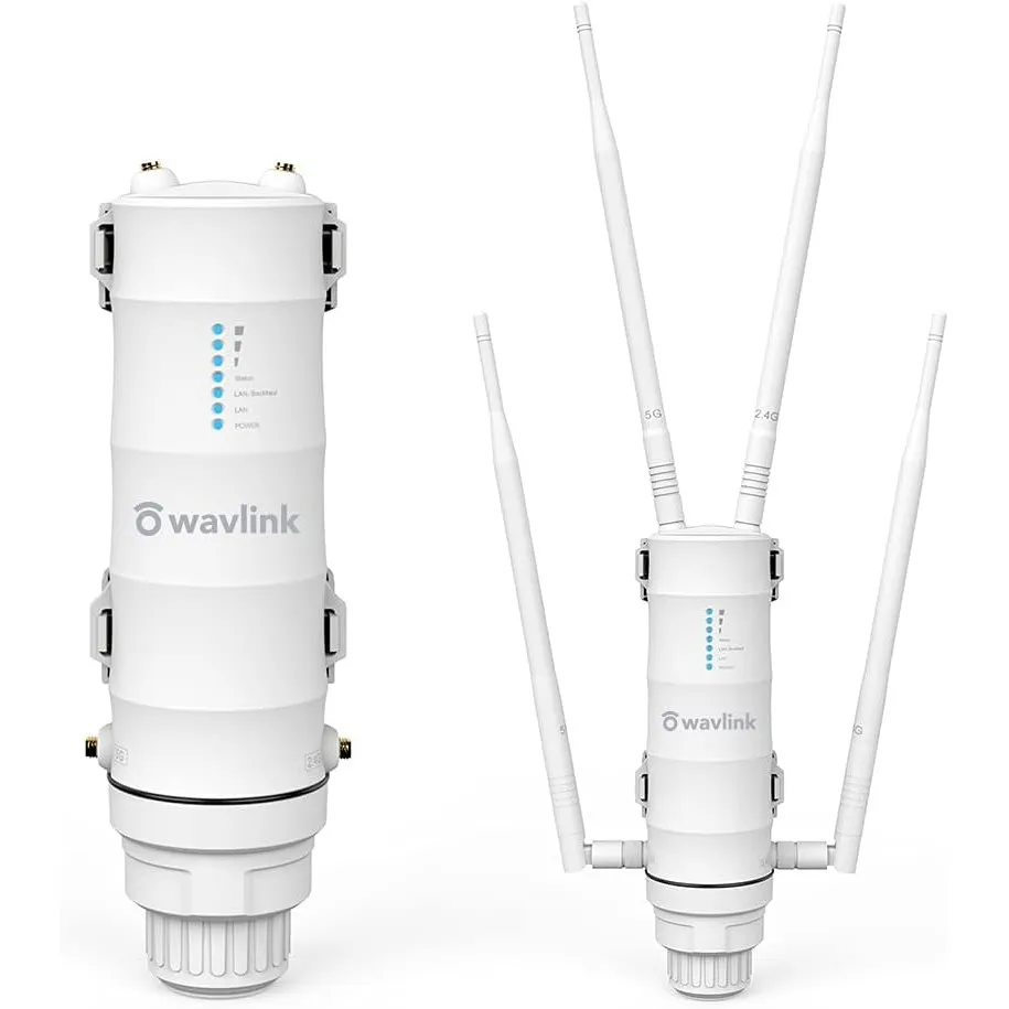 WAVLINK Outdoor WLAN Access Point, Dual Band Verstärker(867Mbit/s 5Ghz, 300Mbit/s 2,4GHz) für Garten/Indoor, WLAN Repea…