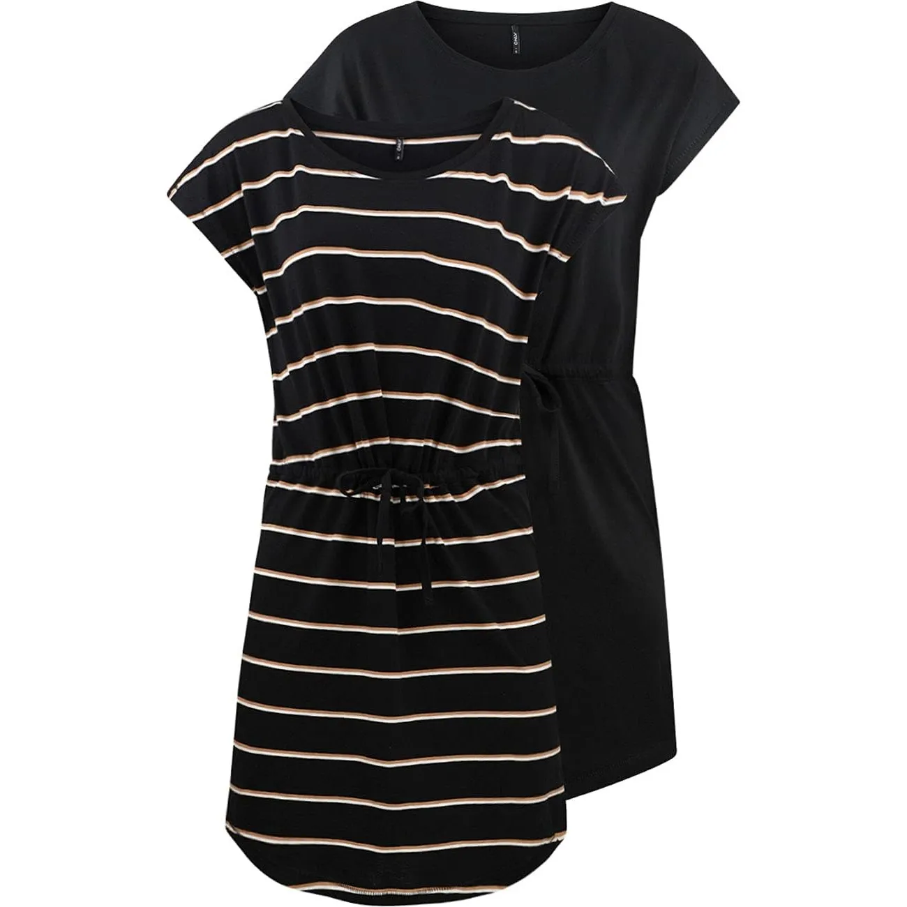 ONLY Damen Sommer Mini Kleid onlMAY S/S Dress 2er Pack