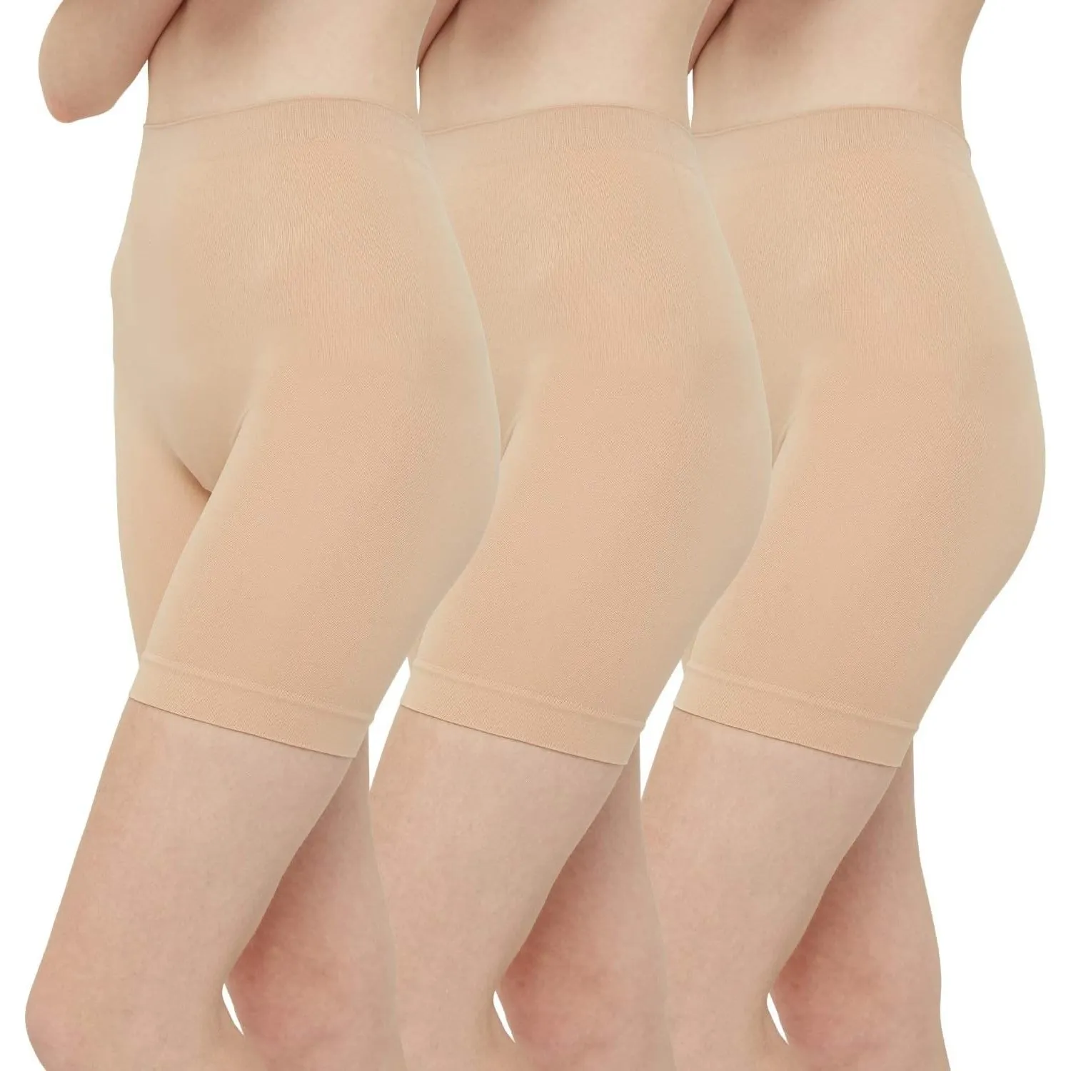 INNERSY Radlerhose Damen Kurz Hose Unter Kleid Rock Anti Scheuern 3er Pack