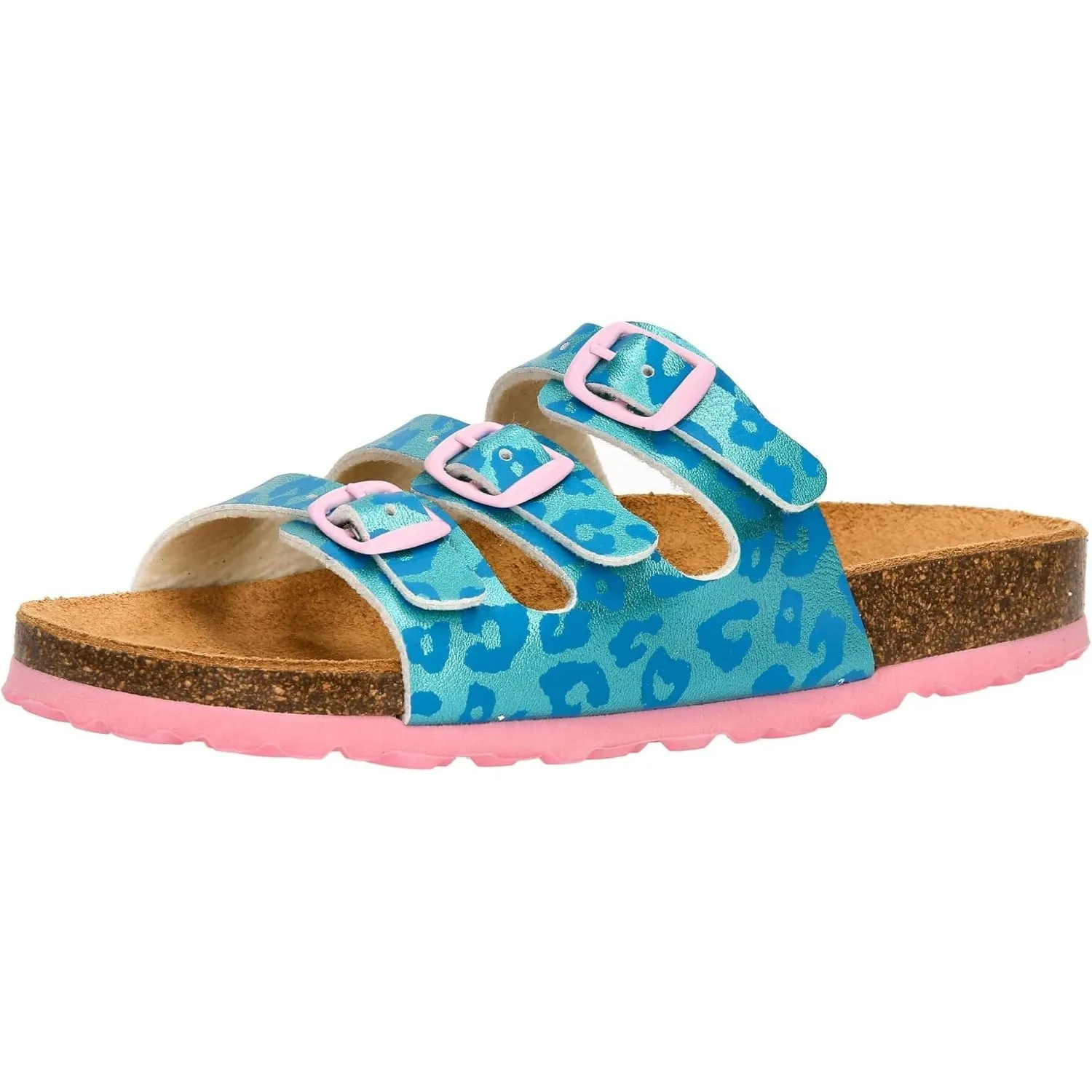 Lico Unisex Kinder Bioline Kids 3-schnaller Pantoletten