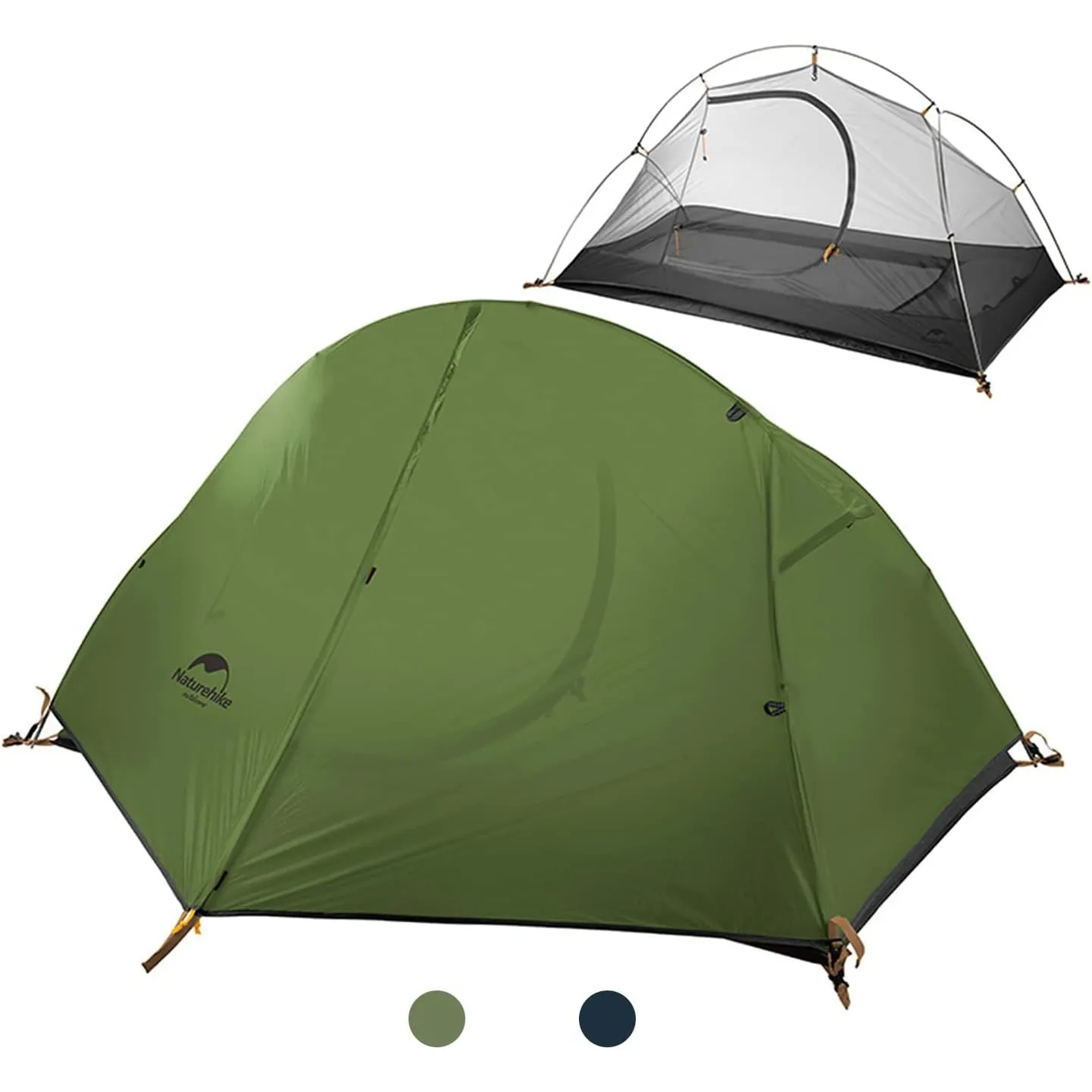 Naturehike Ultraleichtes Zelt,1-2 Person Kuppelzelt Wasserdicht für Rucksackreisen Trekking mit 3 Jahereszeiten,Einfach…