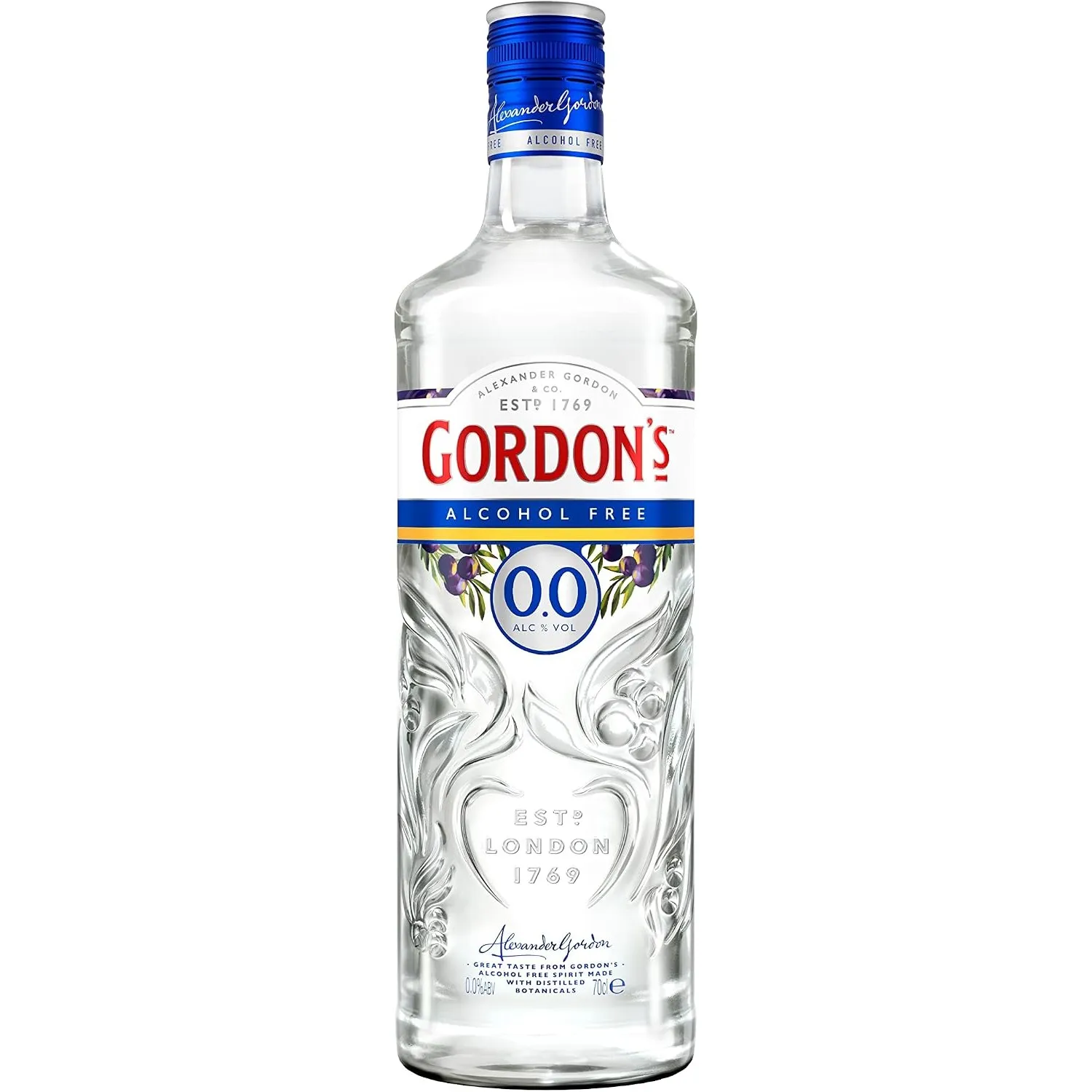 Gordon's 0,0% Alkoholfrei, Nichtalkoholische Gin-Alternative, 700 ml