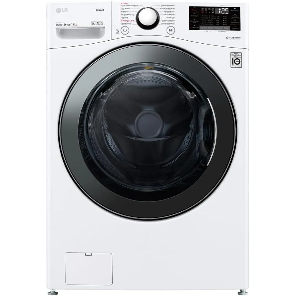 LG F11WM17TS2, Frontlader-Waschmaschine 17 kg, Klasse E, 1.100 U./Min., 70x77x99 cm, Turbowash 59 Minuten, 6 Motion Dir…
