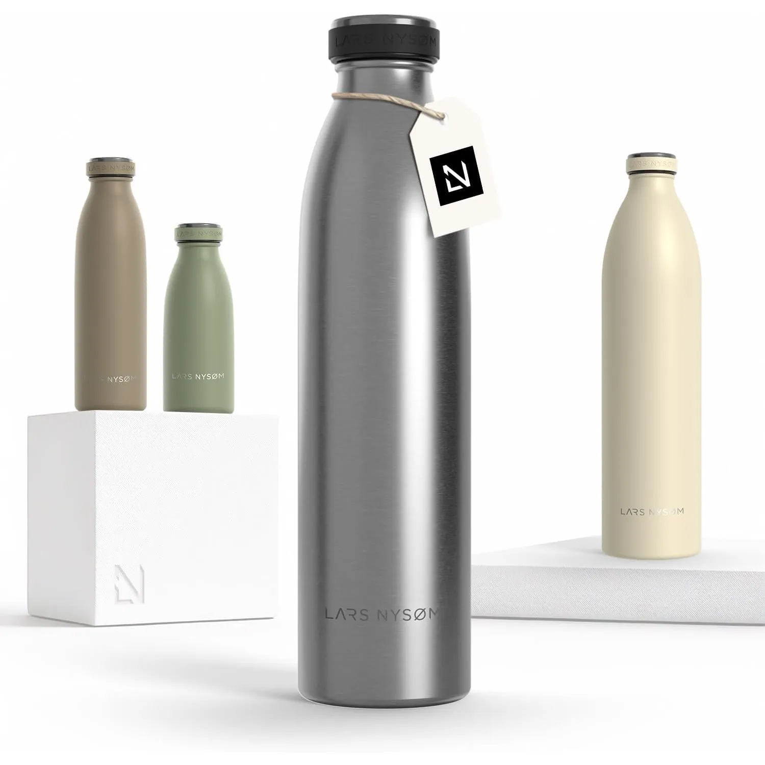 LARS NYSØM Trinkflasche 750ml - Trinkflasche Edelstahl - Thermosflasche