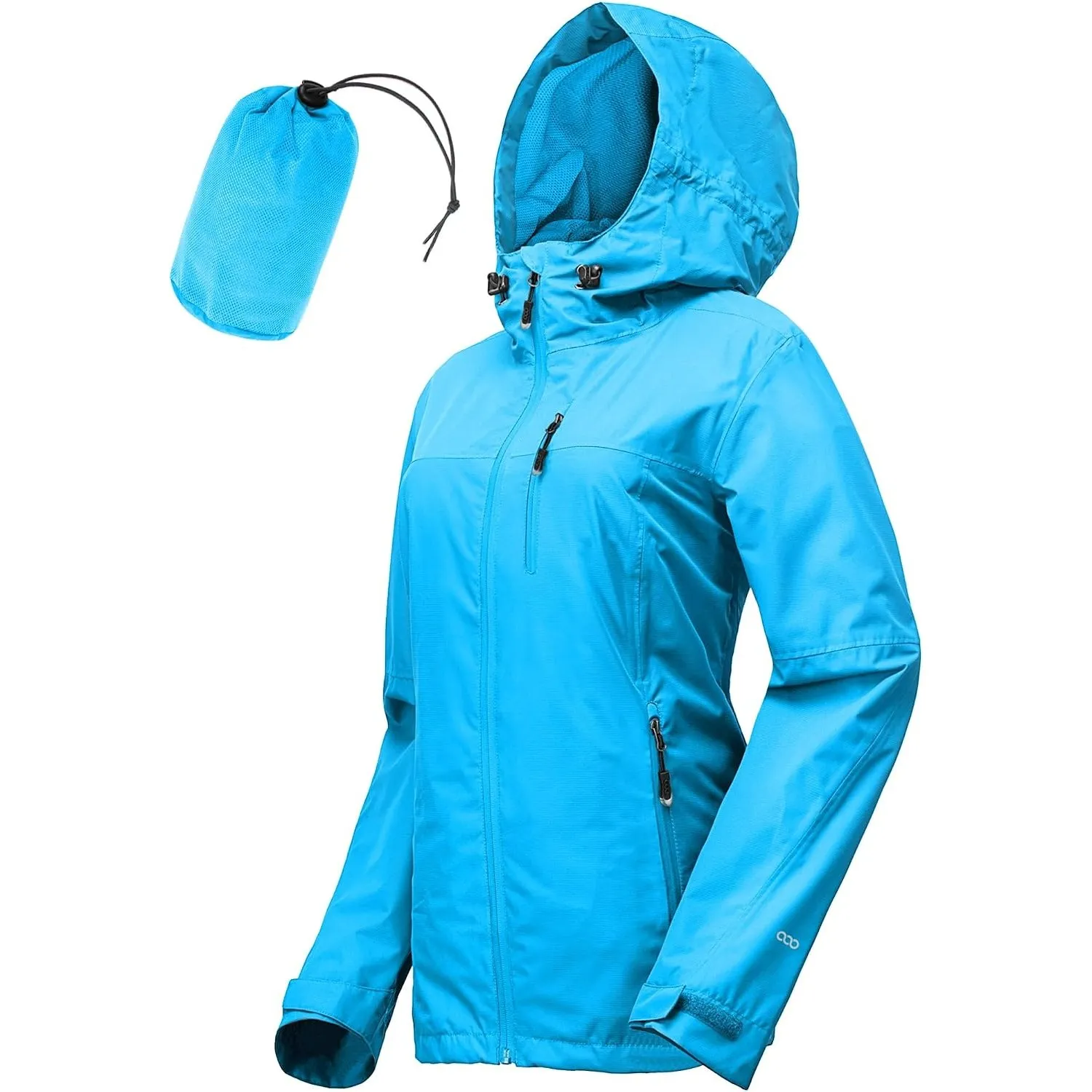 33,000ft Regenjacke Damen Wasserdicht Packbar Fahrradjacke Übergangsjacke
