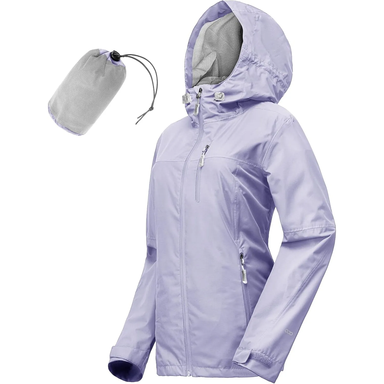 33,000ft Regenjacke Damen Wasserdicht Outdoorjacke Atmungsaktiv Herbst Übergangsjacke Leichte Jacke mit Kapuze Windbrea…