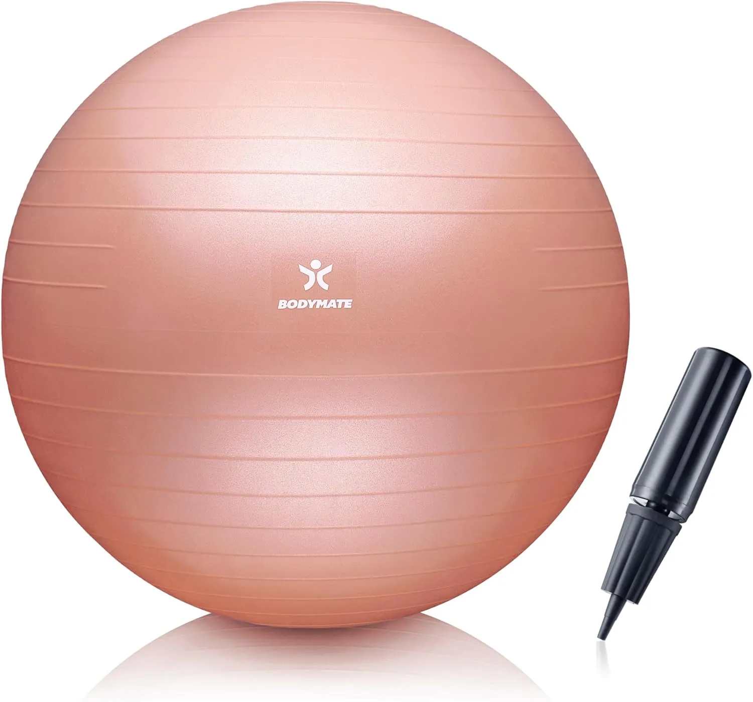 BODYMATE Gymnastikball Sitzball Trainingsball mit GRATIS E-Book inkl. Luft-Pumpe, Ball für Fitness, Yoga, Gymnastik, Co…