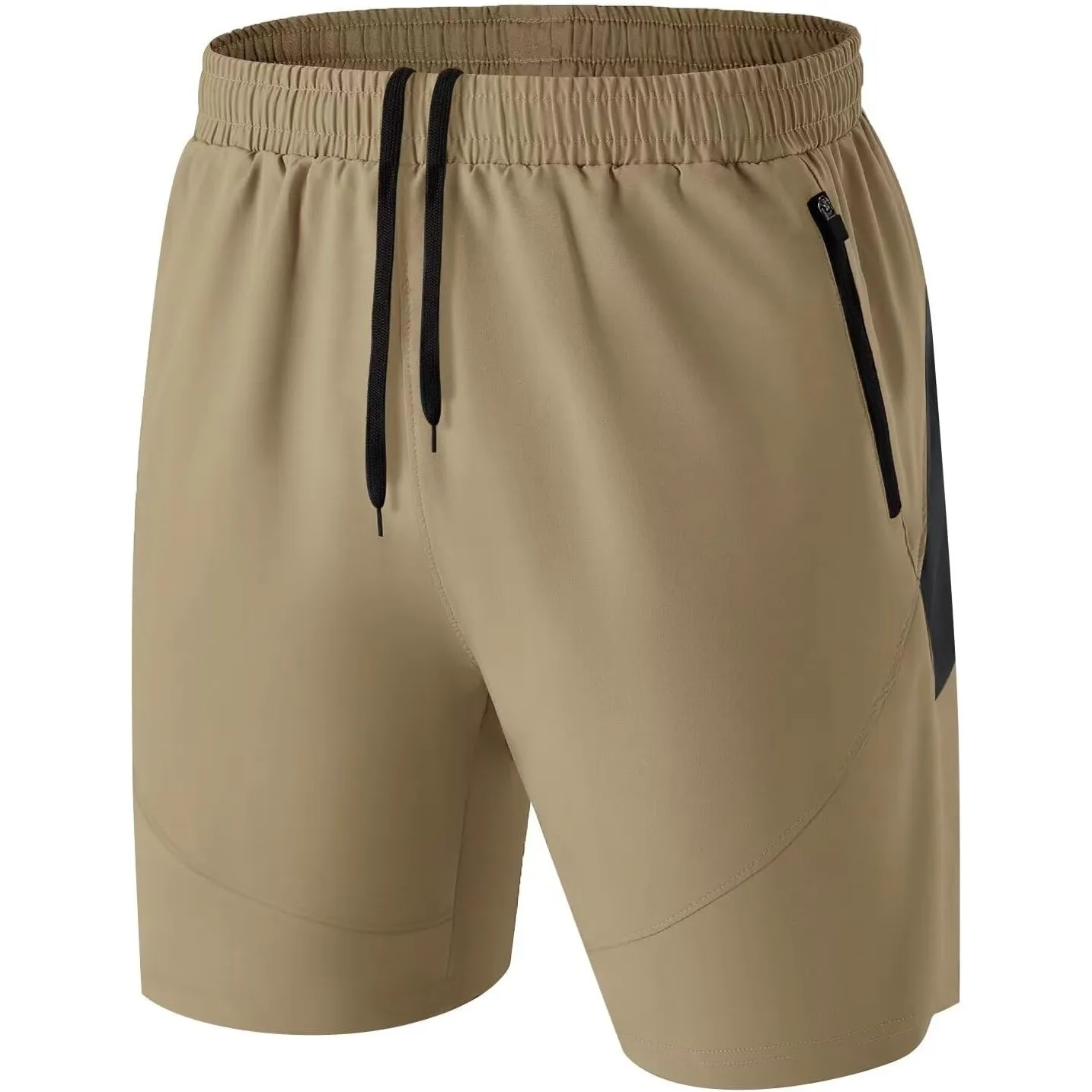 HMIYA Sporthose Herren Kurz mit Reißverschlusstasche | Atmungsaktiv Sport Shorts mit Reißverschluss,Leichte Kurze Hose …