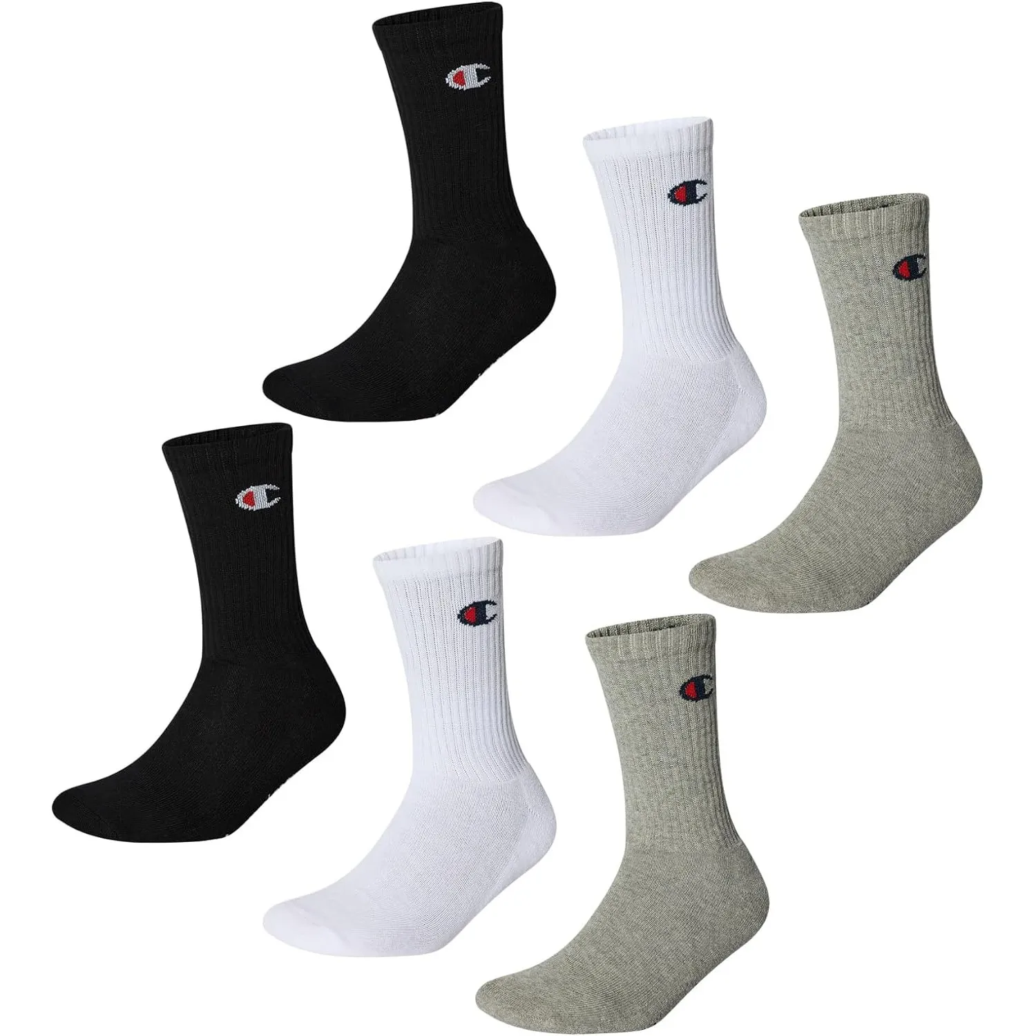 Champion Unisex Core 6pp Crew Füßlinge (6er Pack)