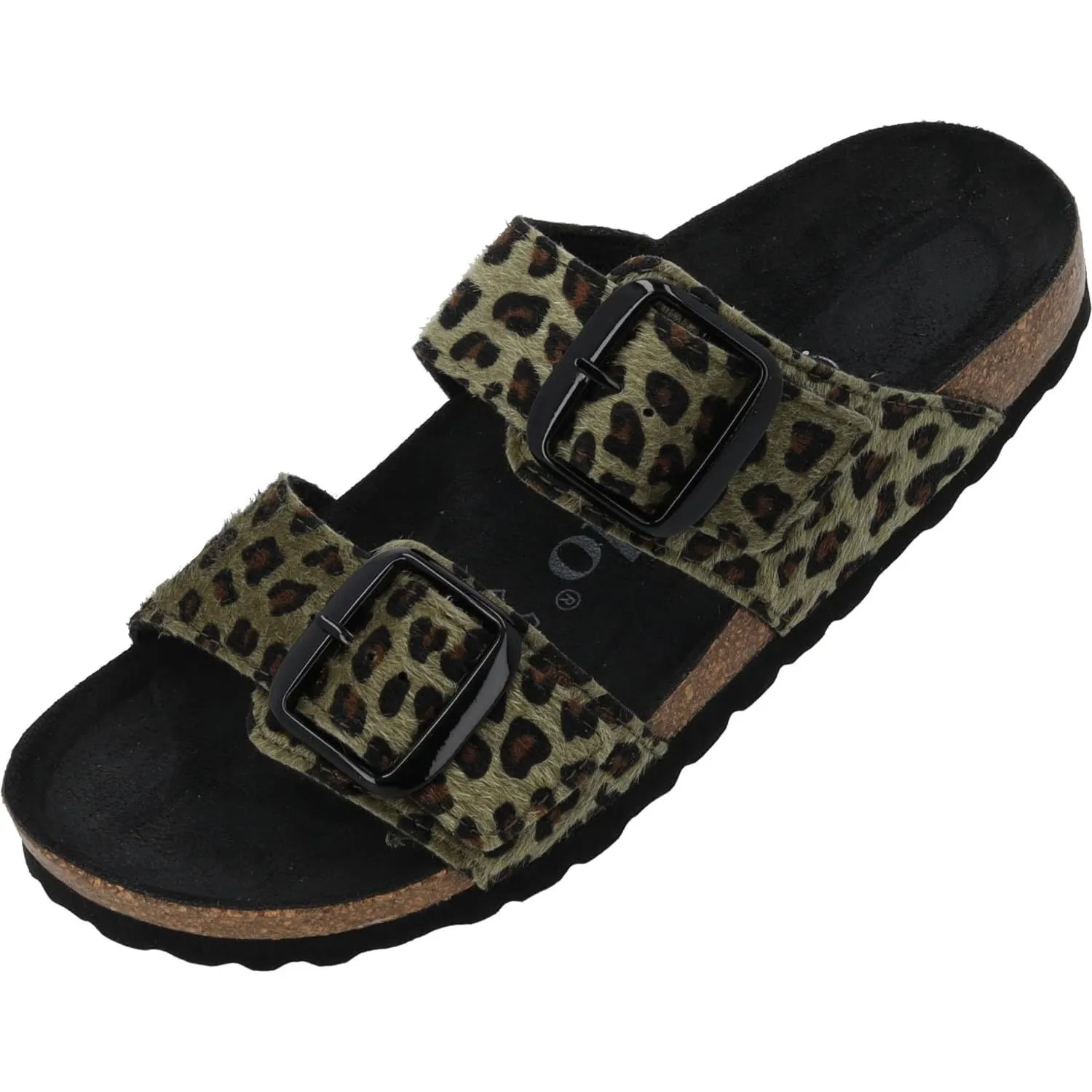 Palado Pantoletten Damen Samos GS Leo – bequeme Sandalen Made in Spain - Hausschuhe mit dämpfendem Kork-Fußbett - modis…