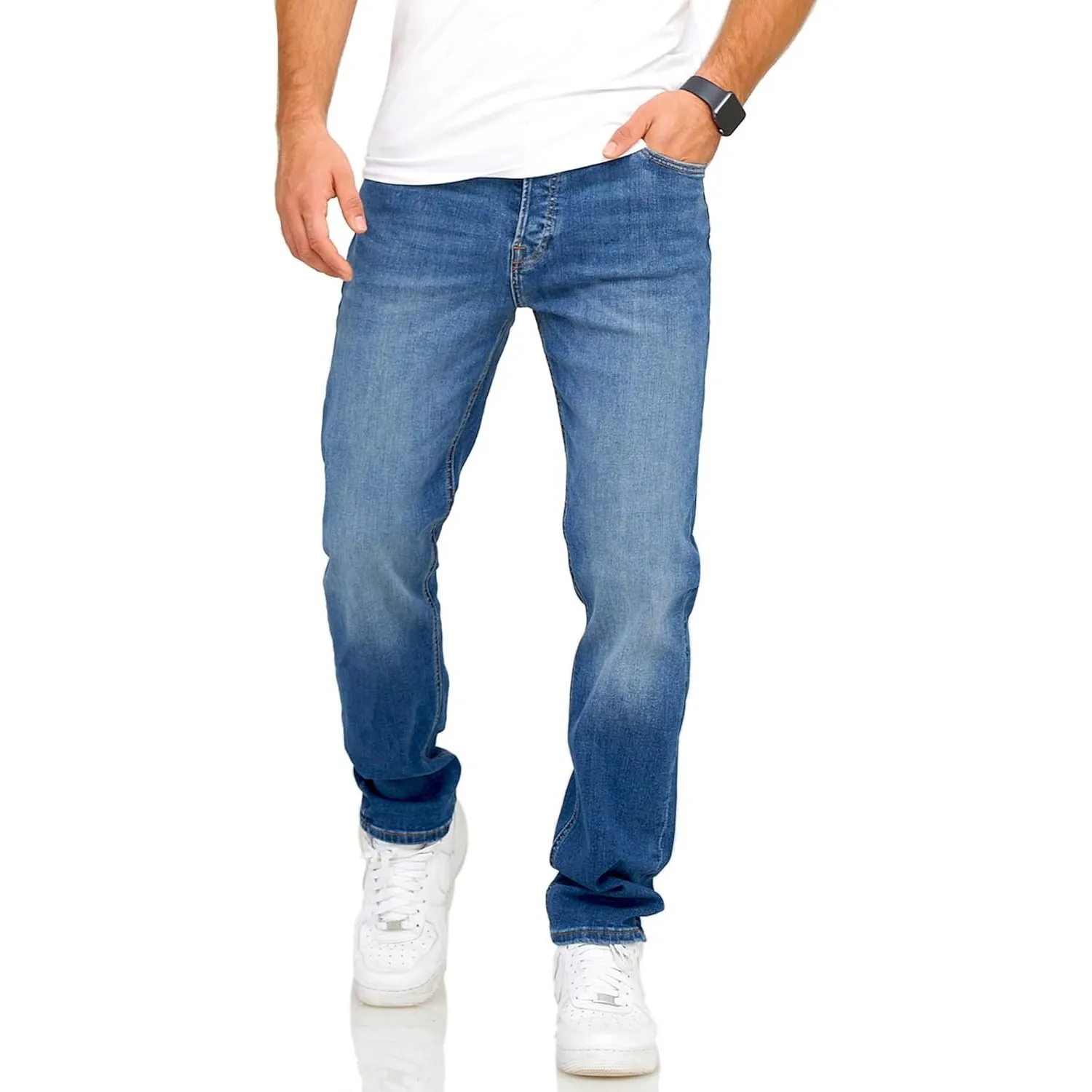 JACK & JONES Infinity Herren Jeans Mike ARIS Comfort Fit Denim Herrenhose