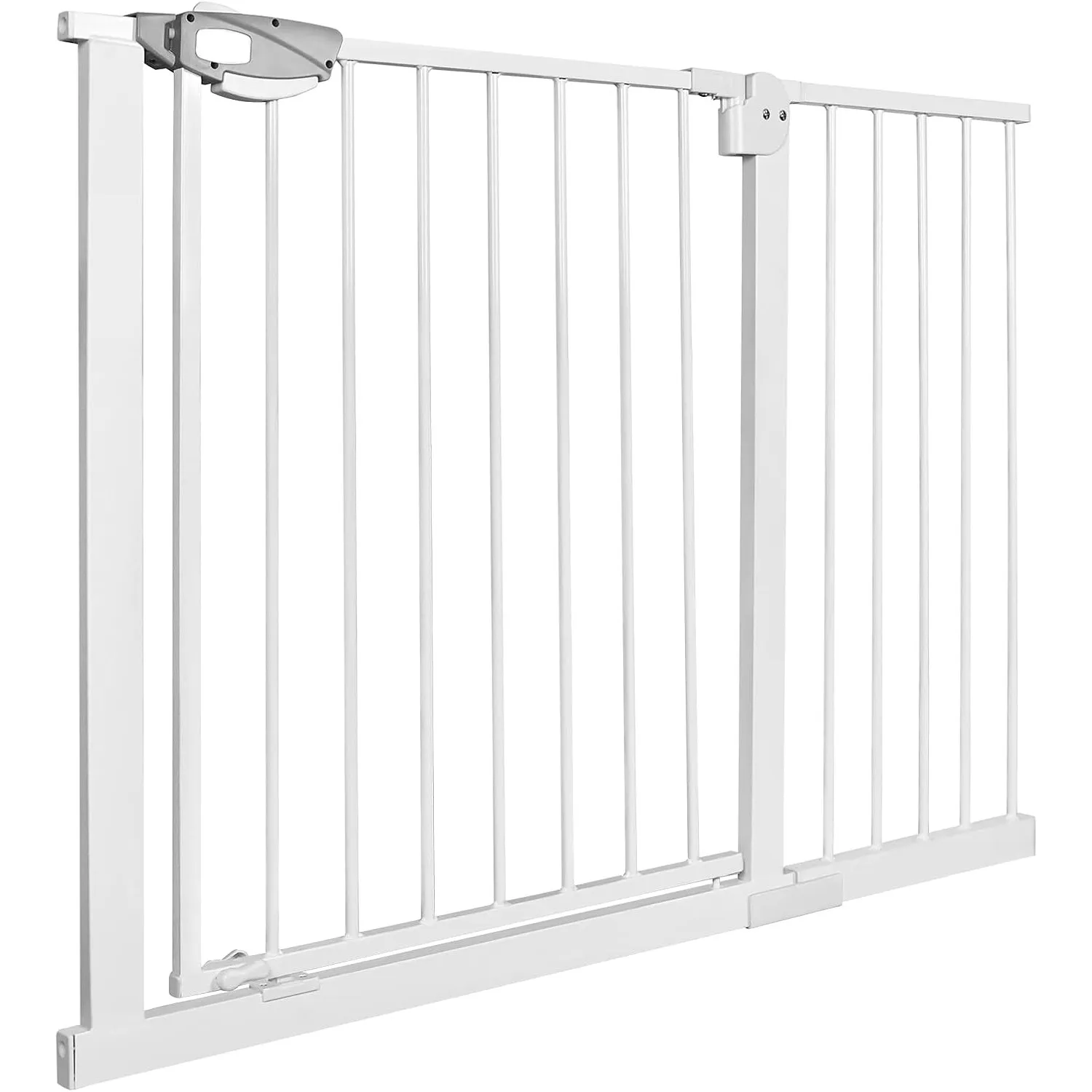 UISEBRT Türschutzgitter Ohne Bohren Treppenschutzgitter für Kinder 105-115cm breit, Auto-Close Baby Schutzgitter Metall…