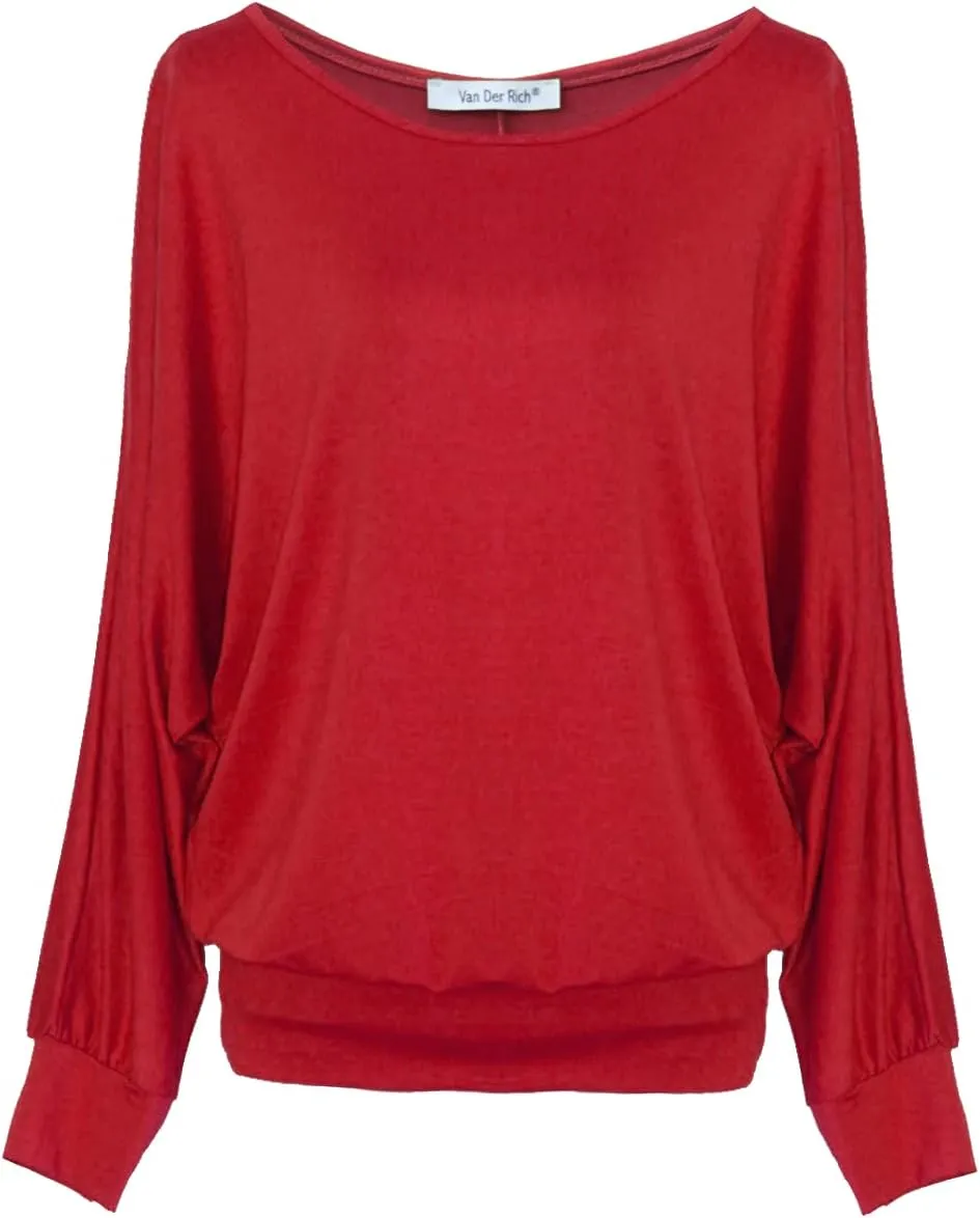 Van Der Rich ® - Oversize T-Shirt mit Fledermausärme - Damen