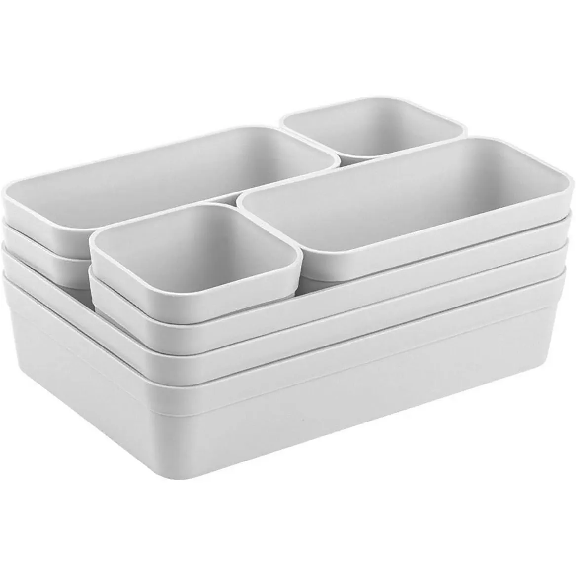 Gariella 1x Schubladen-Organizer Set Aufbewahrungs-Box Einteiler Trenn-System verstellbar Utensilien Stauraum Wohn-Bade…
