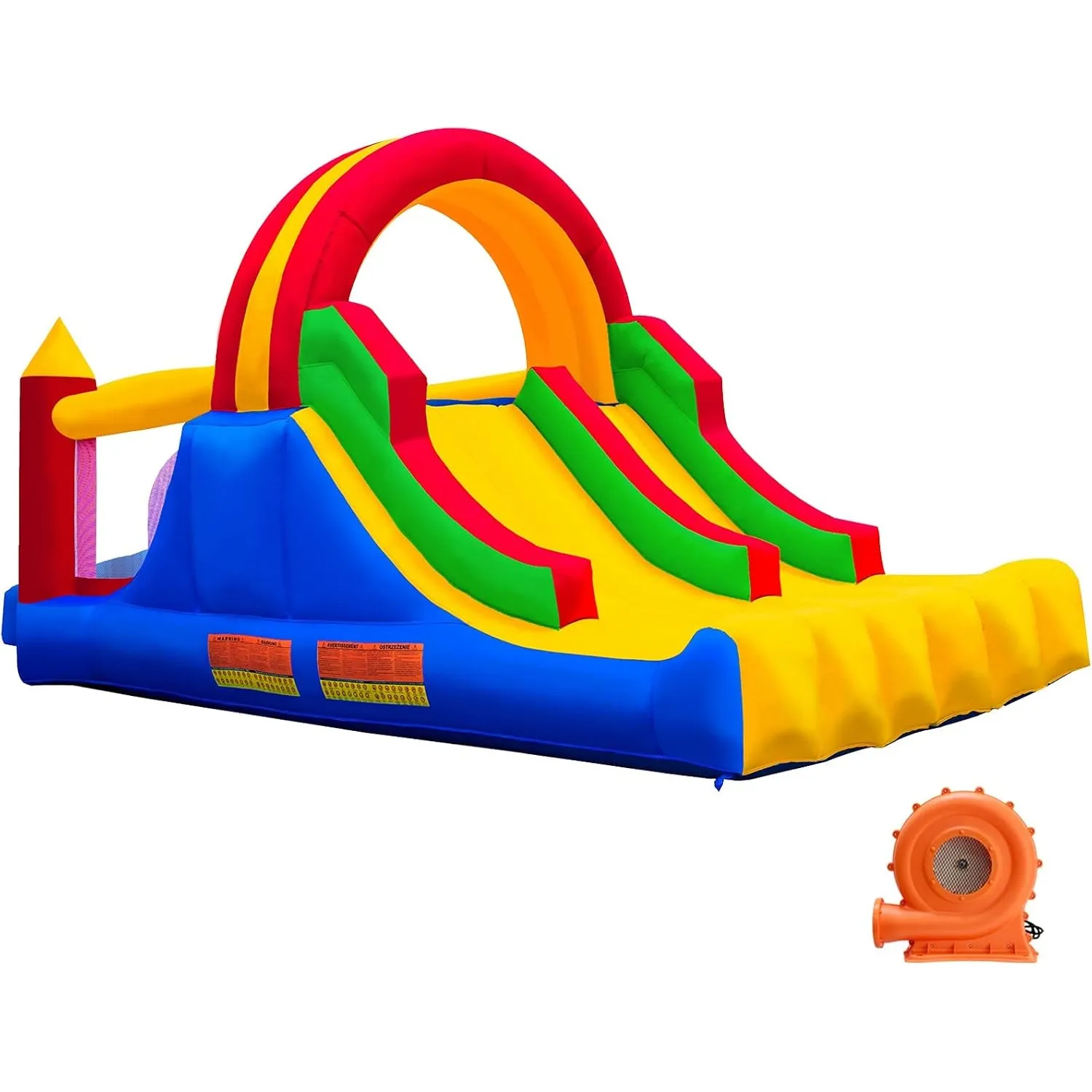 Ballsea Hüpfburg mit Gebläse, Geeignet für 3 bis 10 Jahre Hüpfburg Kinder Indoor, Kindergeburtstag (488 x 223 x 220 cm)