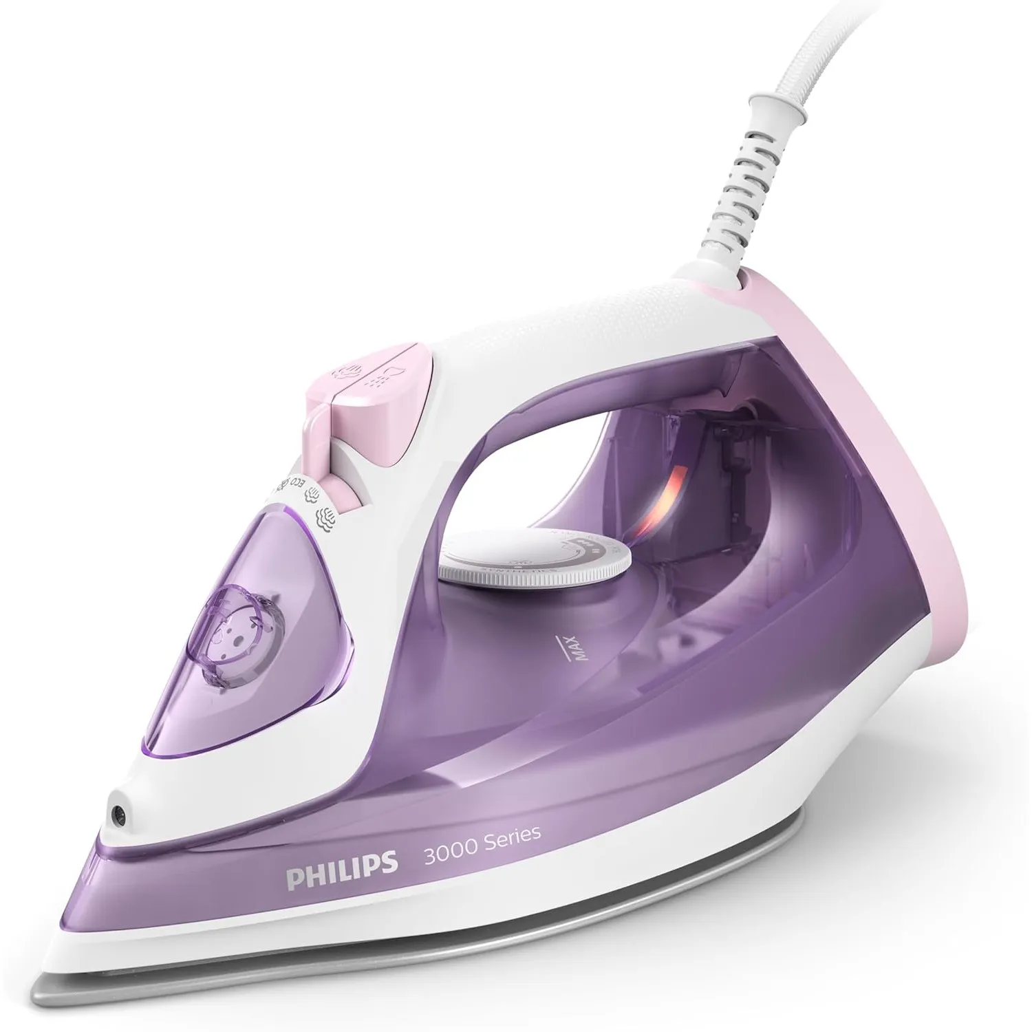 Philips Dampfbügeleisen 3000 Series 2000 W 30 g/Min Dampf Keramikbügelsohle Lila