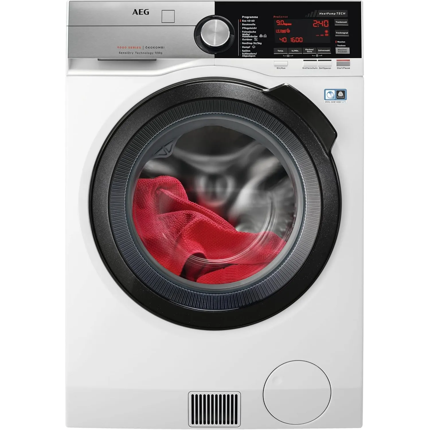 AEG Serie 9000 Waschtrockner, Waschen 9 kg, Trocknen 6 kg, L9WEF80690