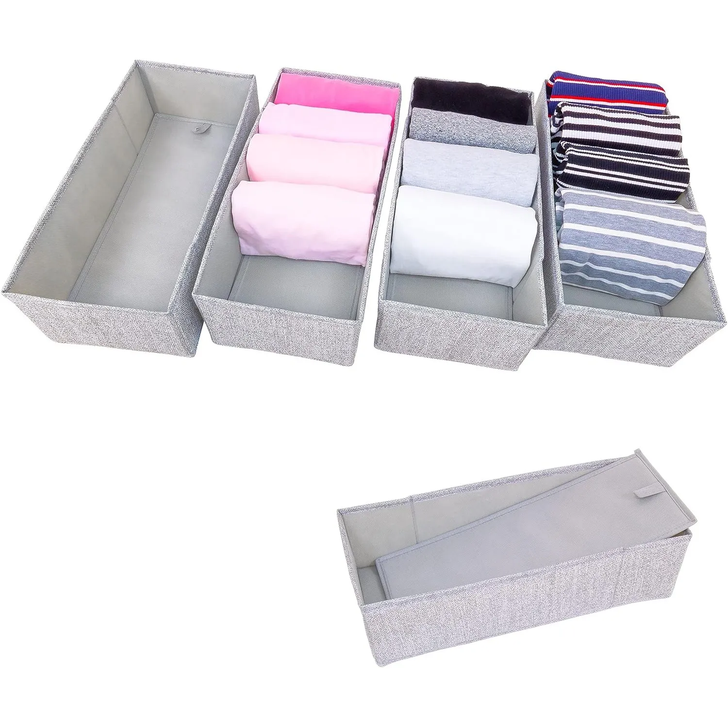 SIMPLE JOY® MALM FileFolding Box passgenau Premium Organizer für IKEA 4Fach | Perfekt für IKEA MALM ✓Bewährte Marktführ…
