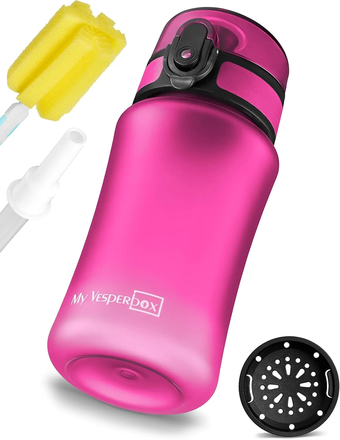 My Vesperbox® Trinkflasche Kinder [350ML] - Wasserflasche Kohlensäure Geeignet & Auslaufsicher - Water Bottle Kids - fü…