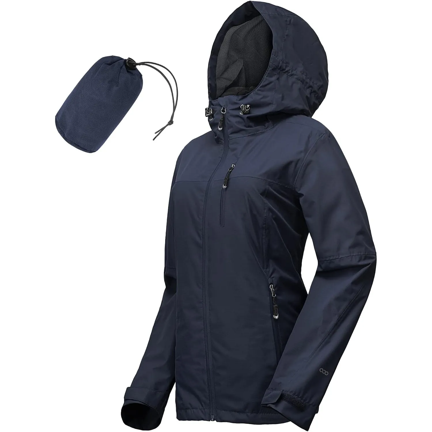 33,000ft Regenjacke Damen Wasserdicht Outdoorjacke Atmungsaktiv Herbst Übergangsjacke Leichte Jacke mit Kapuze Windbrea…