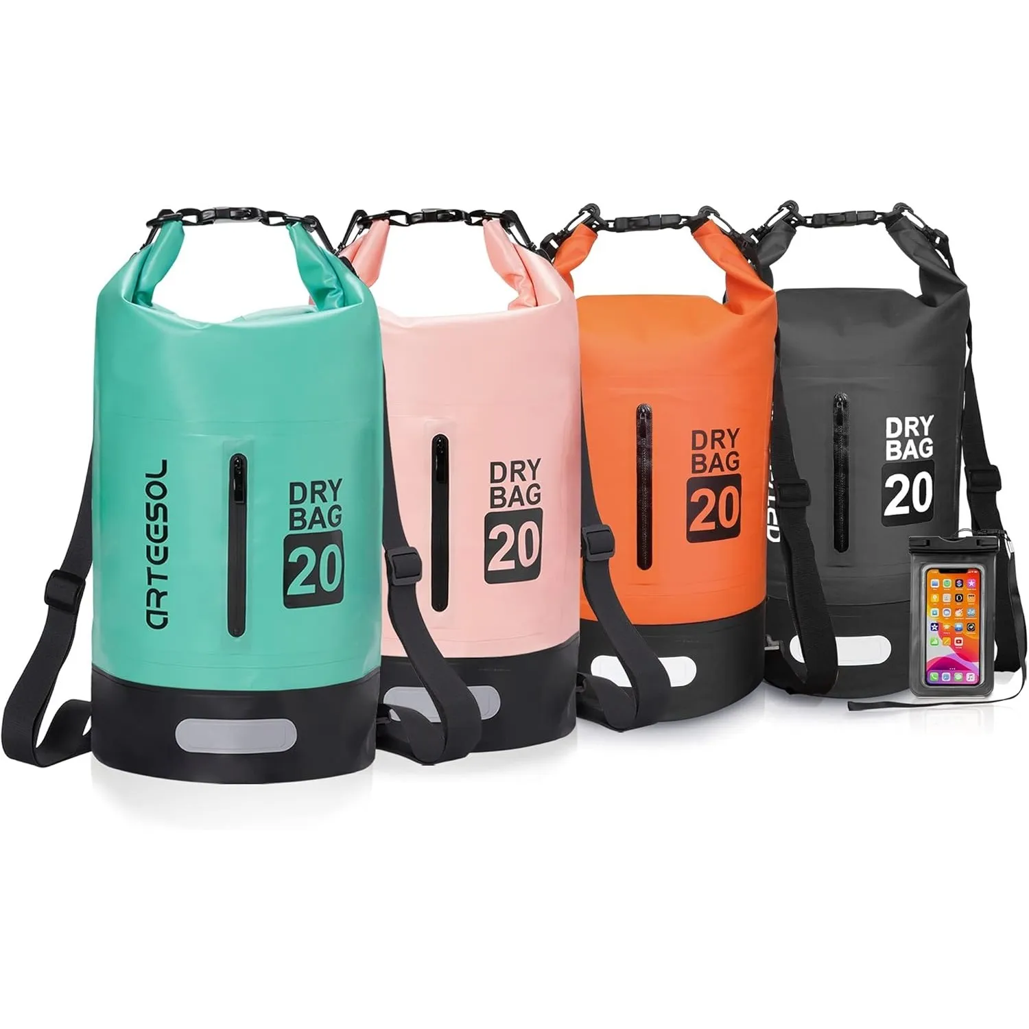 Dry Bag - 5L 10L 20L 30L Waterproof trockener Beutel/Sack wasserdichte Tasche mit Langem justierbarem Bügel für Kayakin…