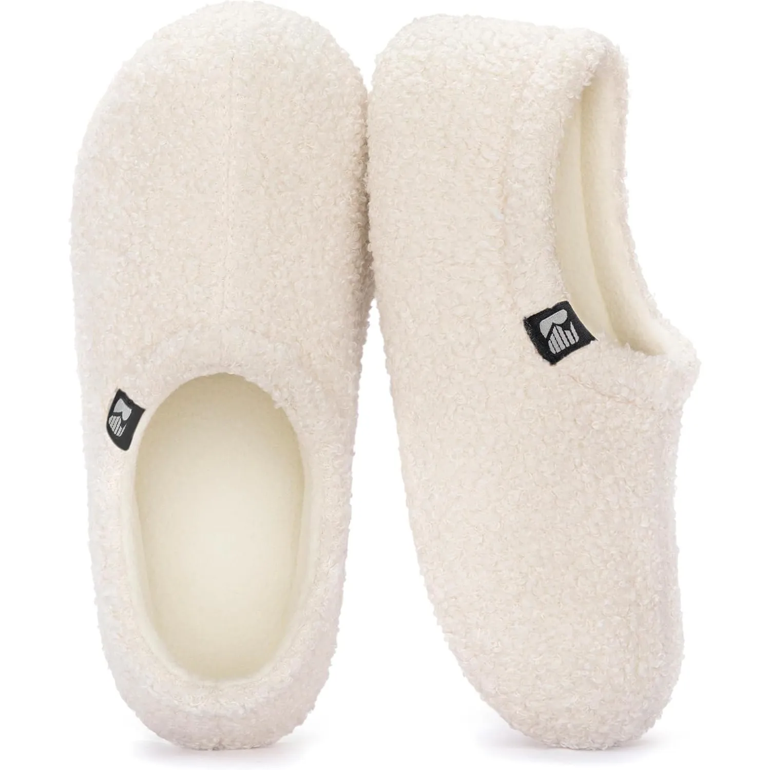 RockDove Damen Teddy-Fleece-Hausschuhe mit geschlossener Ferse Innenbereich