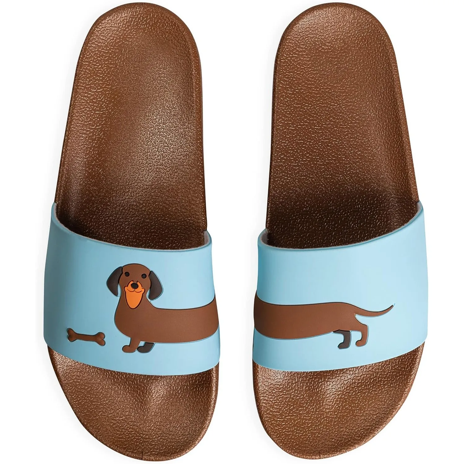 Dedoles Badeschuhe & Hausschuhe Damen Herren & Kinder Badesandalen lustige Designs Bücher Kaffee Party Pizza Fuchs Bär …