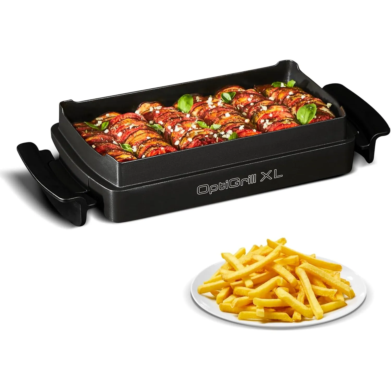 Tefal OptiGrill+ XL Backschale, geeignet für alle OptiGrill+ XL Modelle, 2 Liter Fassungsvermögen, antihaftbeschichtete…