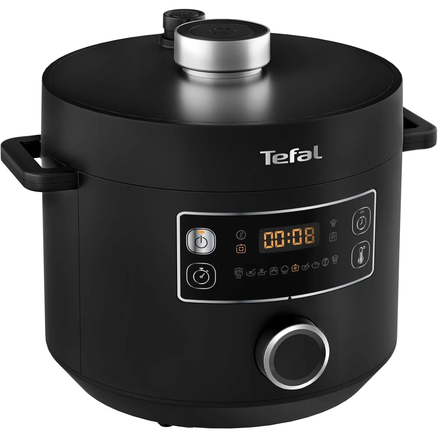 Tefal Turbo Cuisine Multikocher 4,8L, High-Speed & 10 Programme: Dampfgarer, Schmoren, Anbraten, Sous-vide, Reis & mehr…