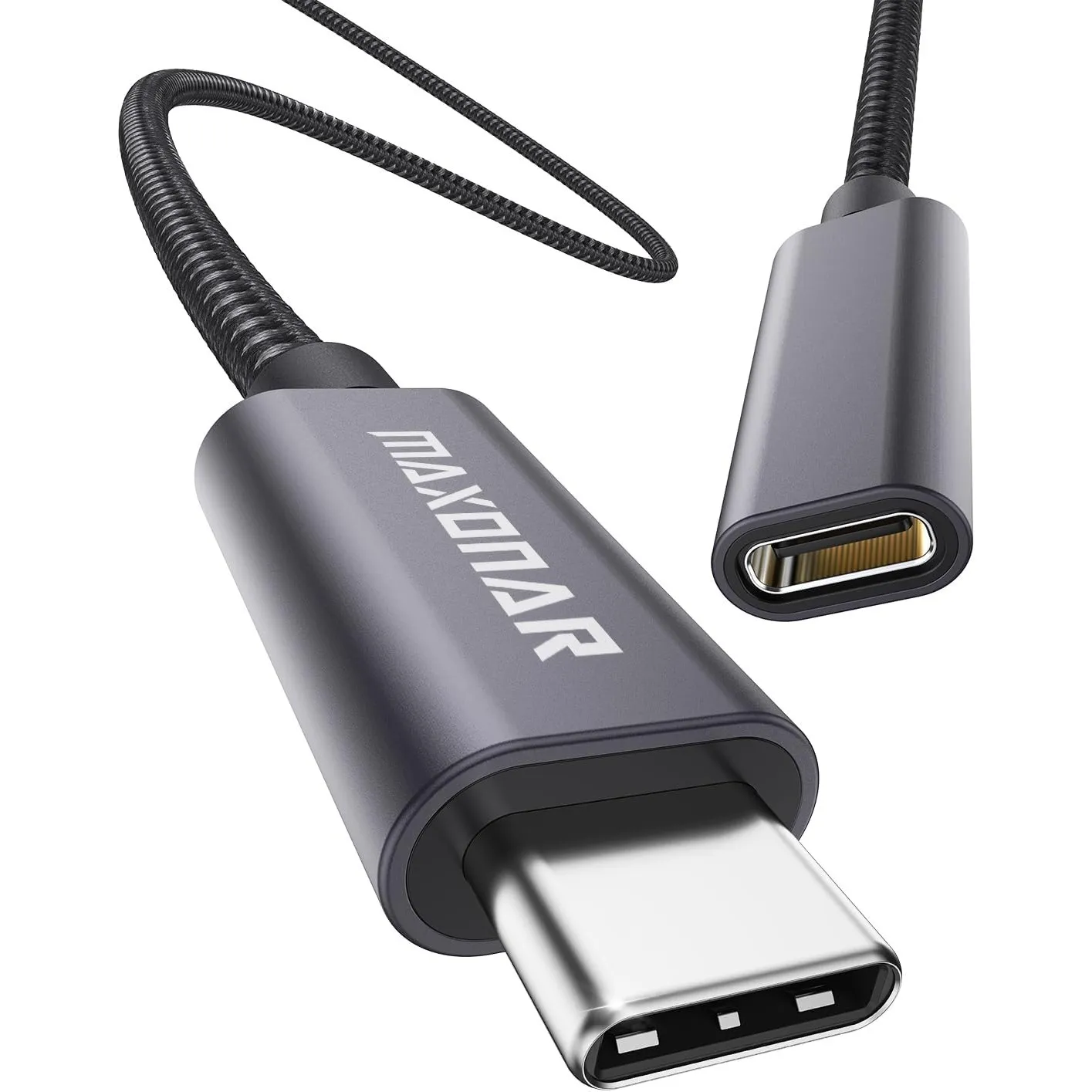 Maxonar 1m USB C Verlängerungskabel USB3.2(10Gbit/s) | kompatibel mit iPhone 17/16 Pro Max Air, MacBook, iPad, Galaxy S…