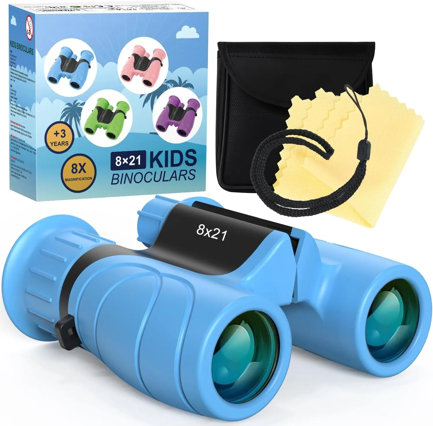 Kizplays® Fernglas für Kinder, 8x21 Ferngläser Klein Fernglas Klein für Erwachsene und Kinder HD Feldstecher Inklusive …
