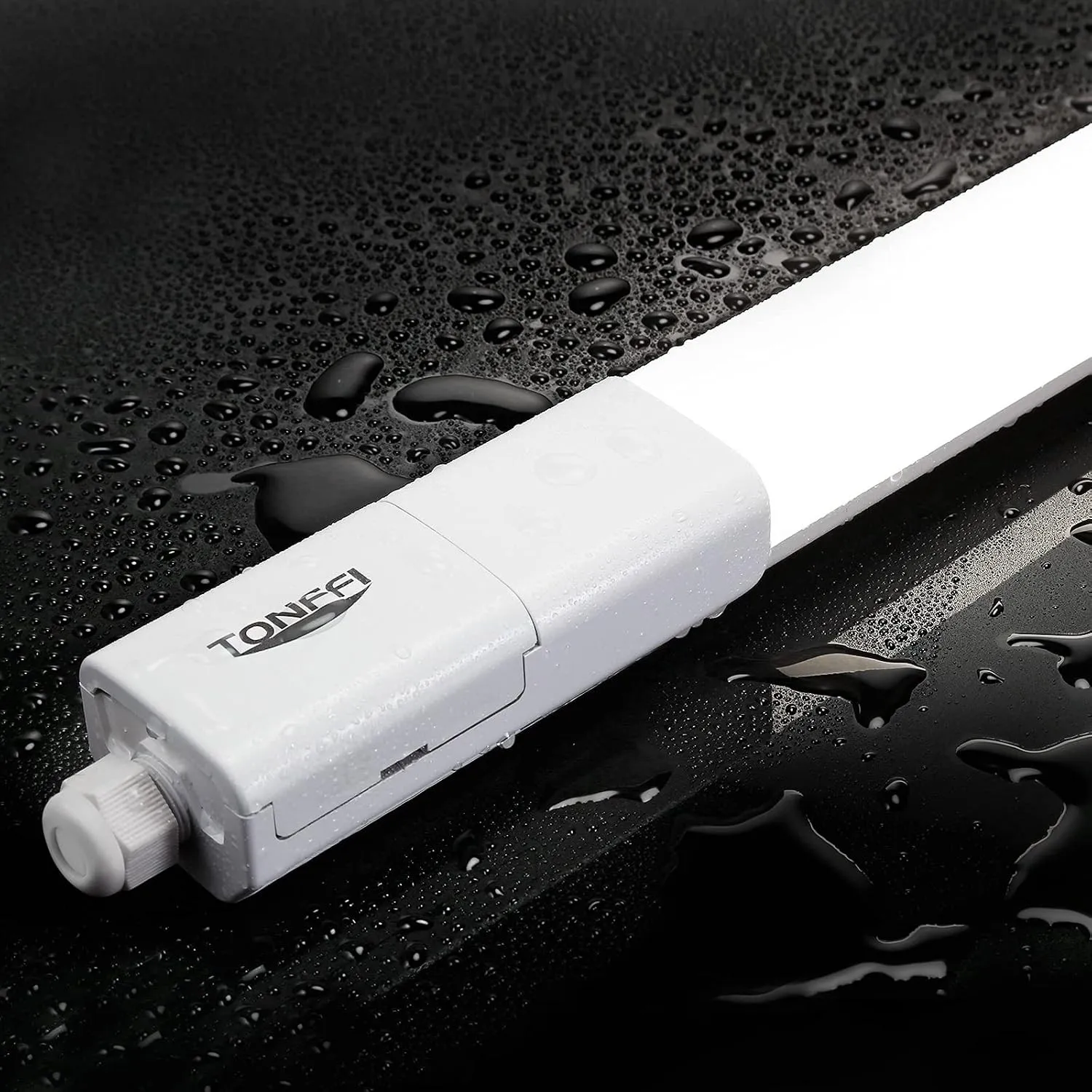 TONFFI LED Feuchtraumleuchte 115CM, 4000K Neutralweiß Verknüpfbar LED Deckenleuchte Röhre 36W, IP65 Wasserfest Wannenle…