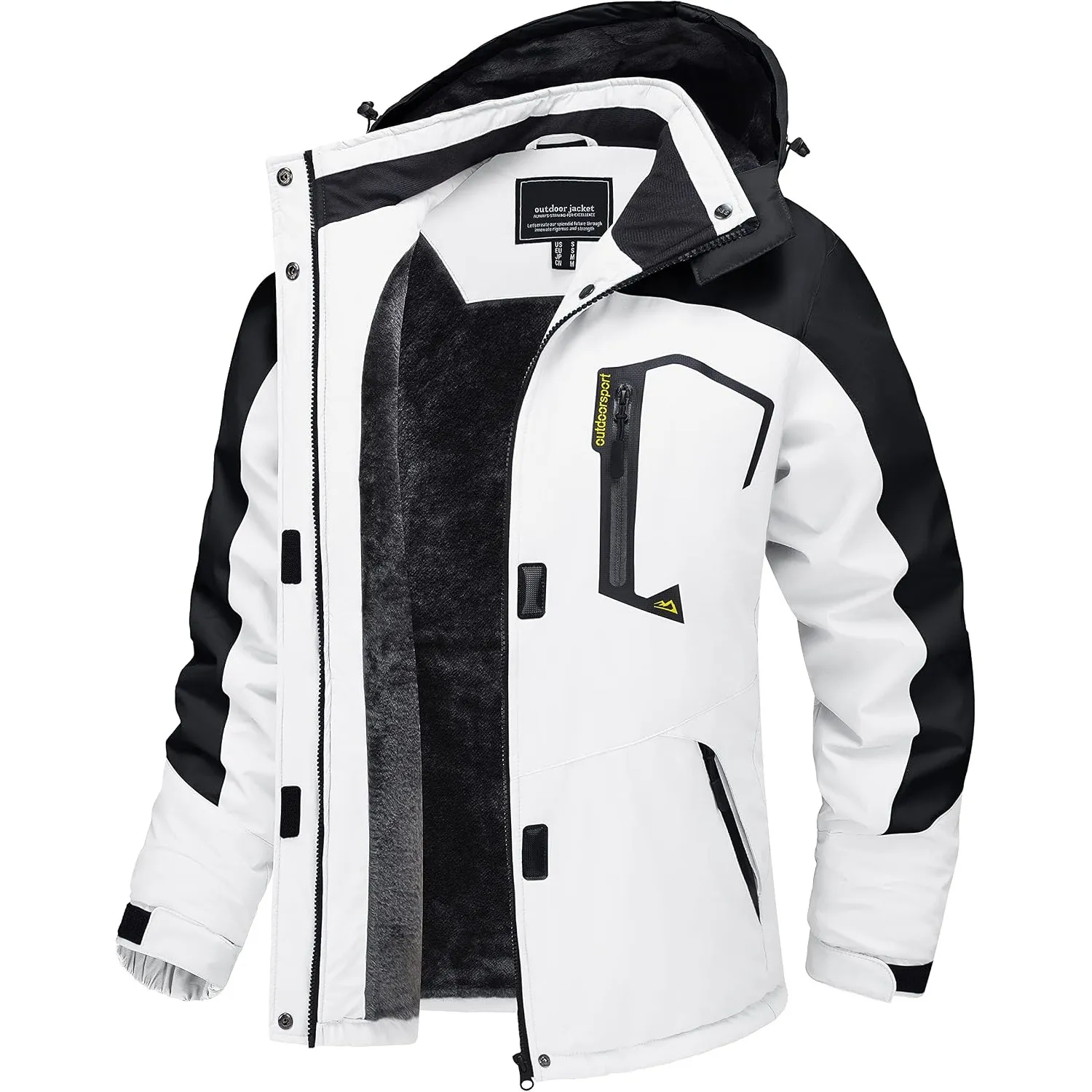 TACVASEN Winterjacke Damen Skijacke Warme Fleece Wasserdicht Jacken