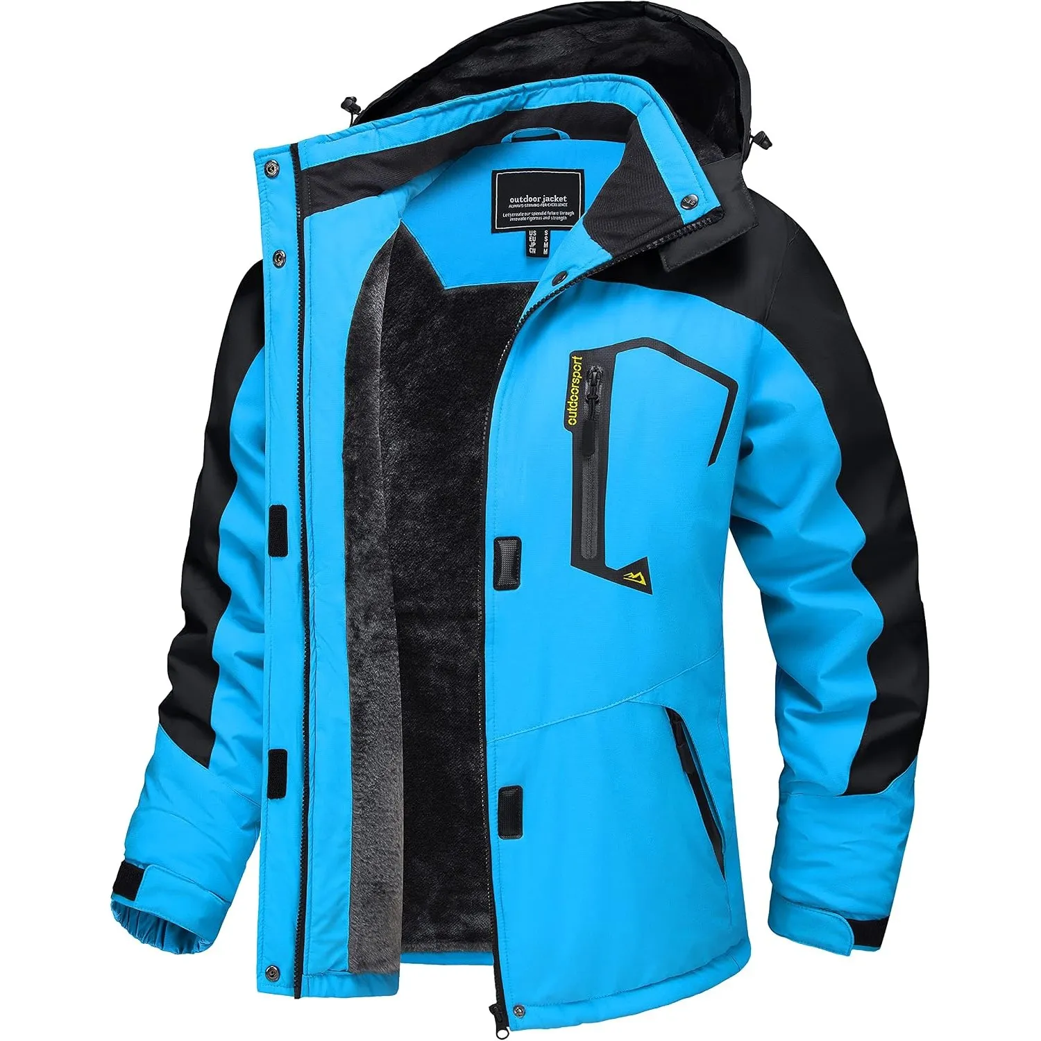TACVASEN Winterjacke Damen Skijacke Warme Fleece Wasserdicht Jacken