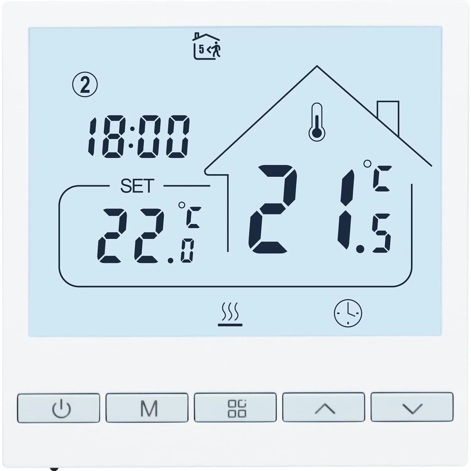 BEOK CONTROLS Thermostat Heizung Digital Programmierbar Raumthermostat