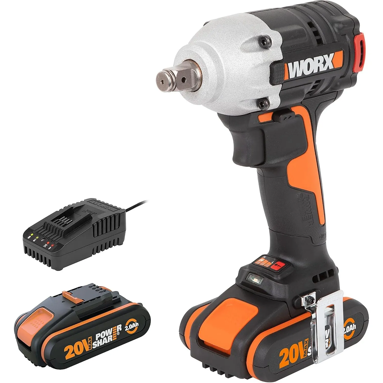 WORX WX272 Akku Schlagschrauber 20V, inkl. Akku, Ladegerät Und Koffer
