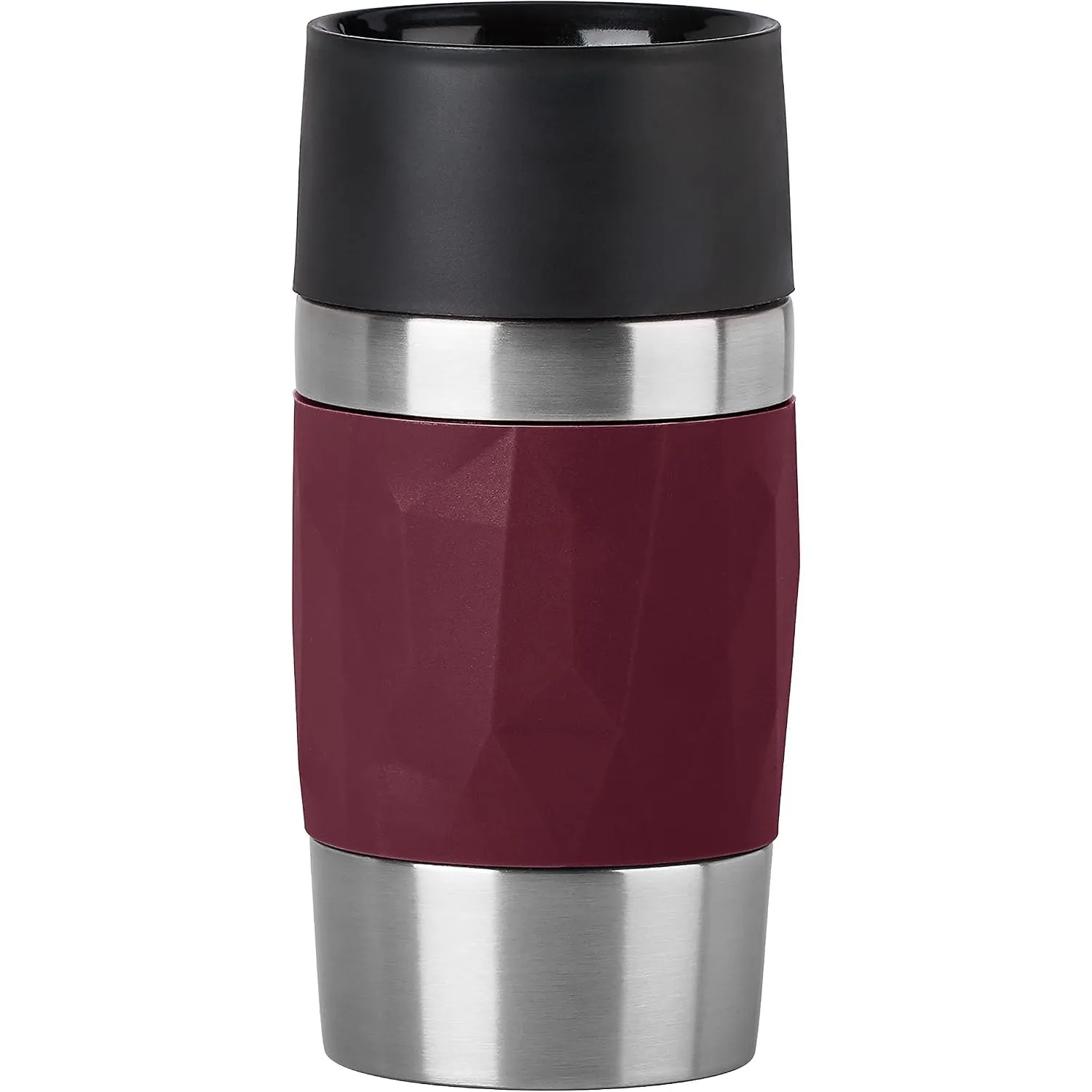 Emsa N21609 Travel Mug Compact Thermo-/Isolierbecher aus Edelstahl, 0,3 Liter, 3h heiß, 6h kalt, 100% dicht, auslaufsic…