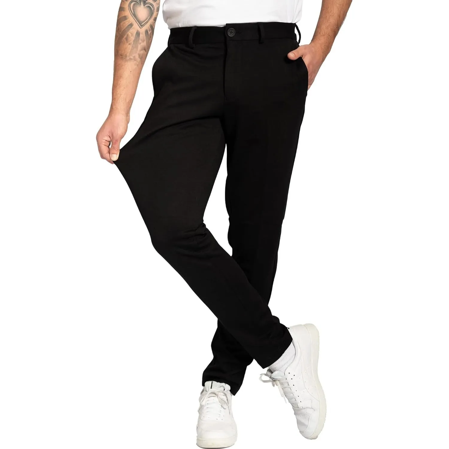 Performance Pants Chino Hose Herren Stretch Slim Fit | Sommerhose Anzughose
