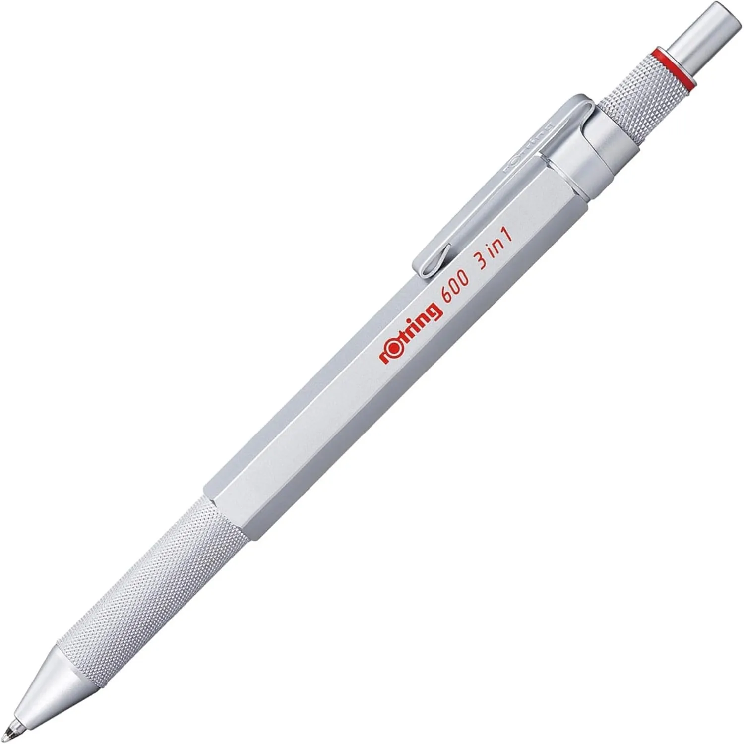 rOtring 600 3-in-1-Schreibgerät mit Kugelschreiber und Druckbleistift | Kugelschreiber mit 2 feinen Spitzen (schwarze u…
