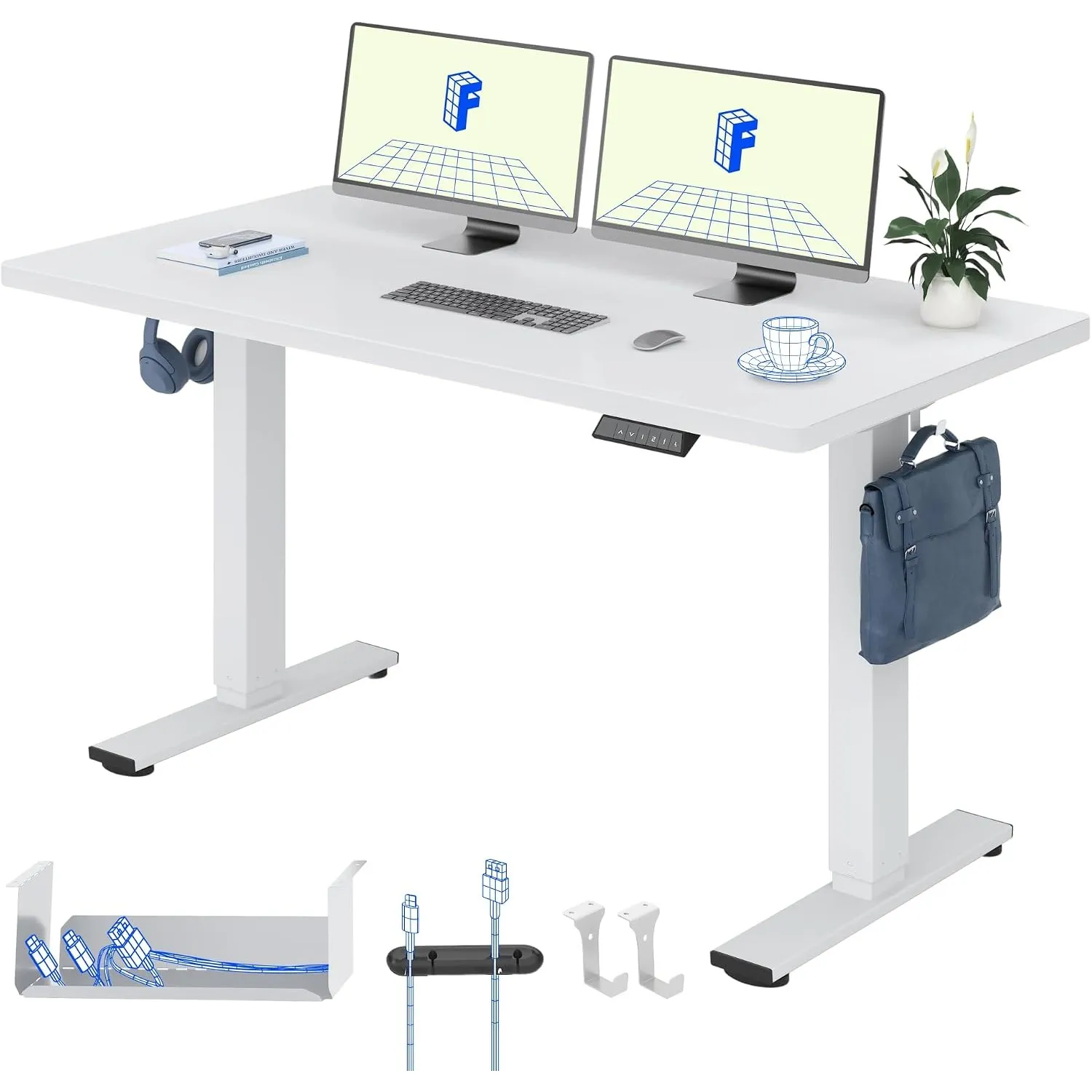 FLEXISPOT Höhenverstellbarer Schreibtisch Basic 160x80cm