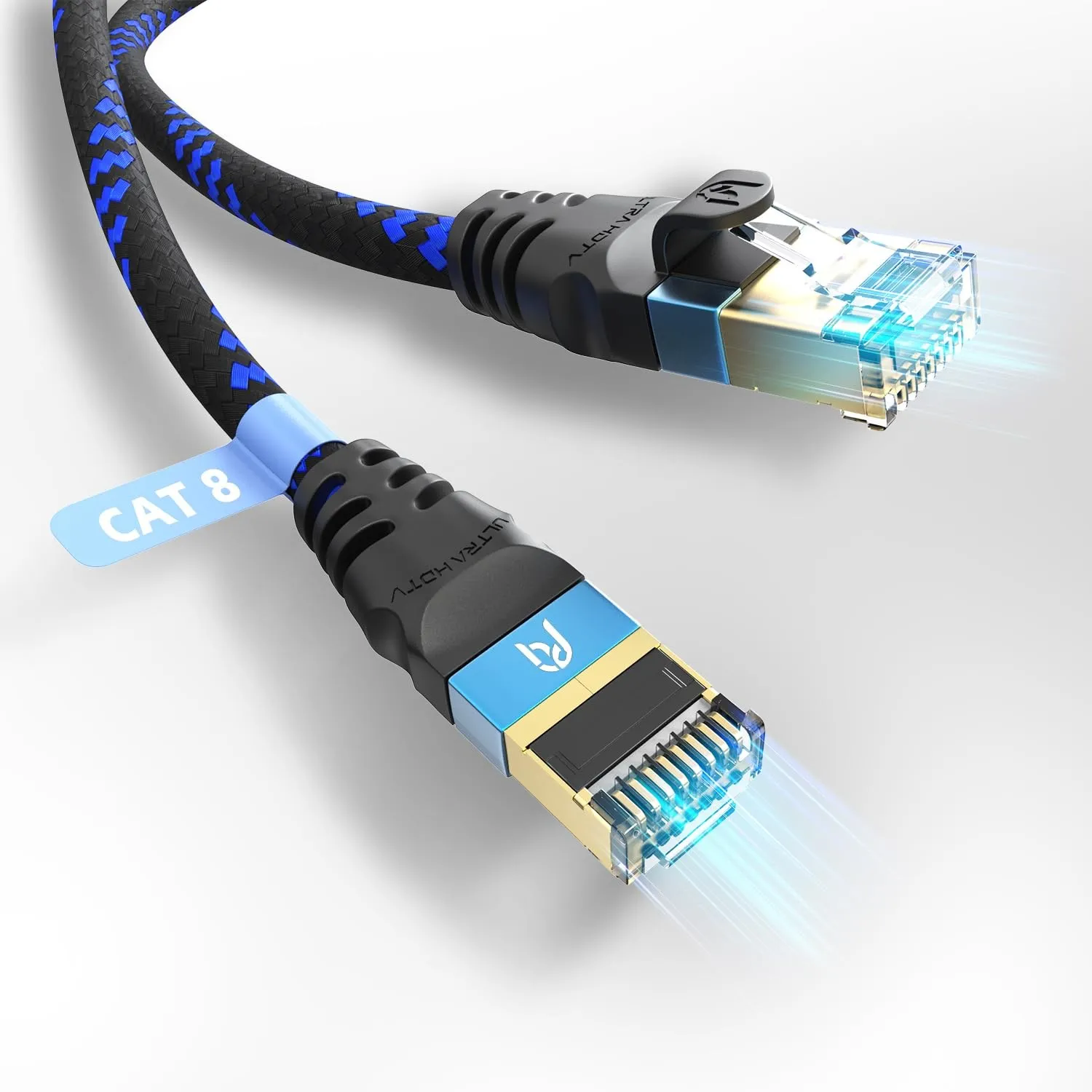 Ultra HDTV CAT 8.1 Netzwerkkabel 20m – 40 Gbps LAN Kabel S/FTP, Ethernet Kabel 2000MHz, RJ45 Patchkabel für Gaming PS5 …
